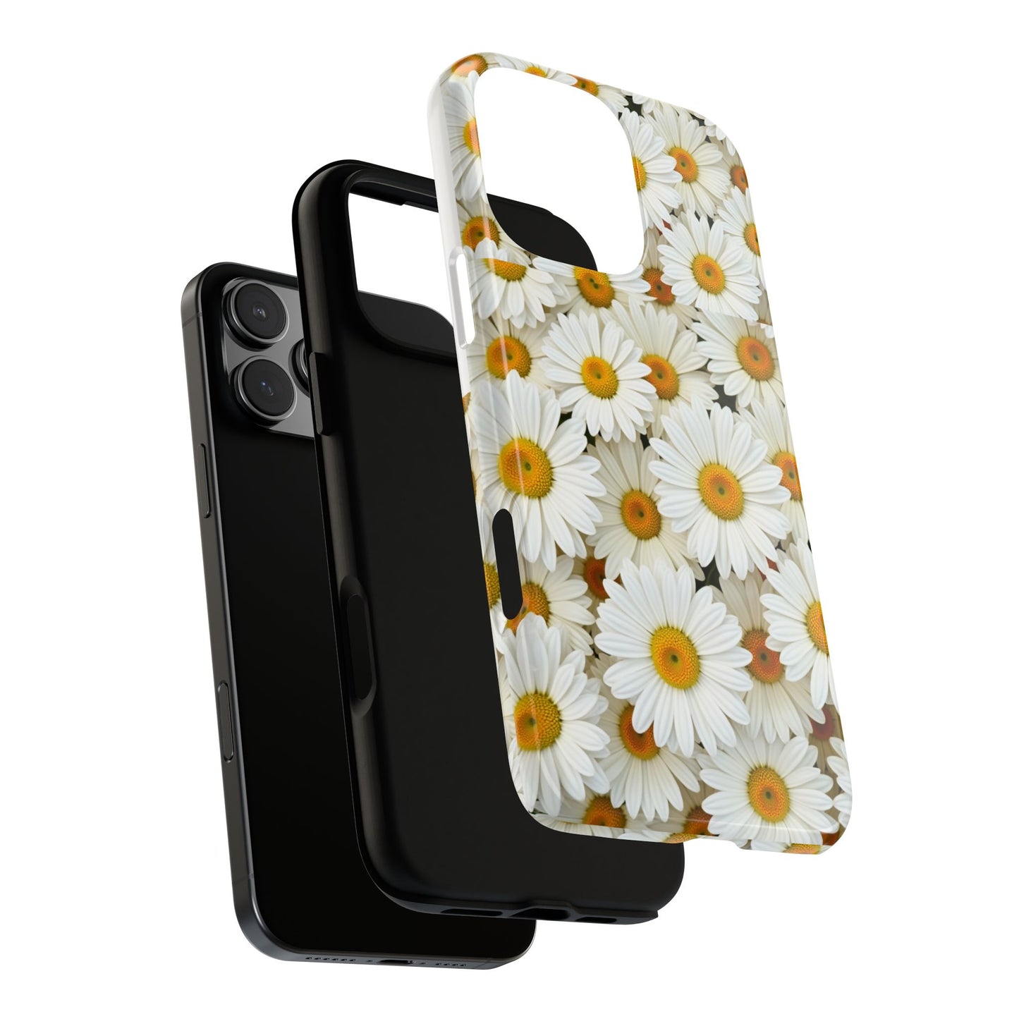 Floral Phone Case, Tough Cases, Daisy Pattern, Nature Lover Gift, Spring Accessory, Stylish Protection