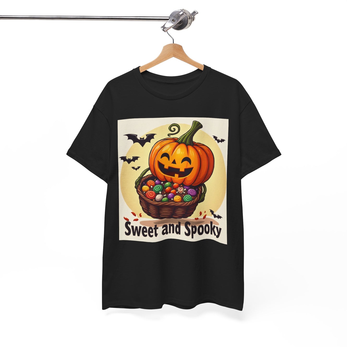 Sweet and Spooky Halloween Tee, Unisex Cotton Shirt for Fall, Pumpkin Lover's Gift, Trick or Treat Top, Halloween Party Wear
