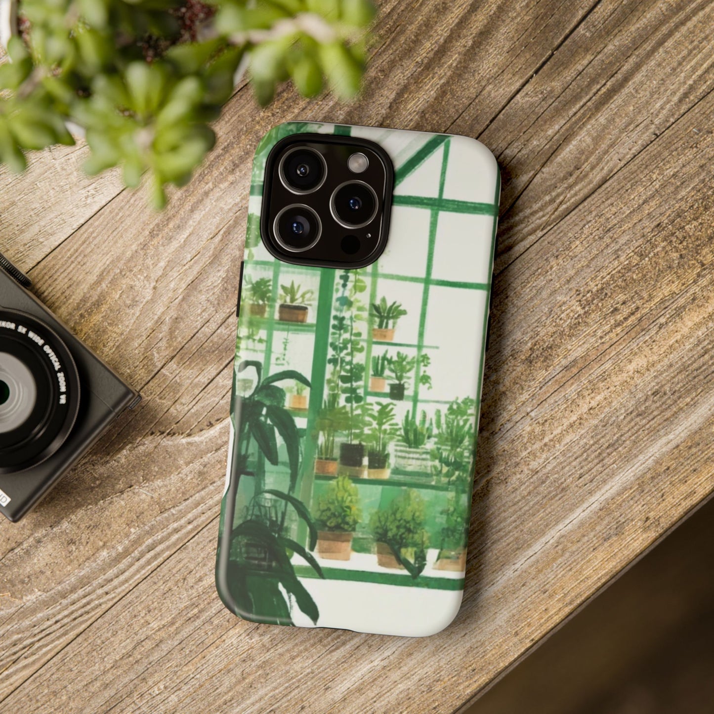 Greenhouse Phone Case - Tough Cases, Plant Lover Gift, Gardening Accessories, Eco-Friendly Tech, Nature-Inspired Design