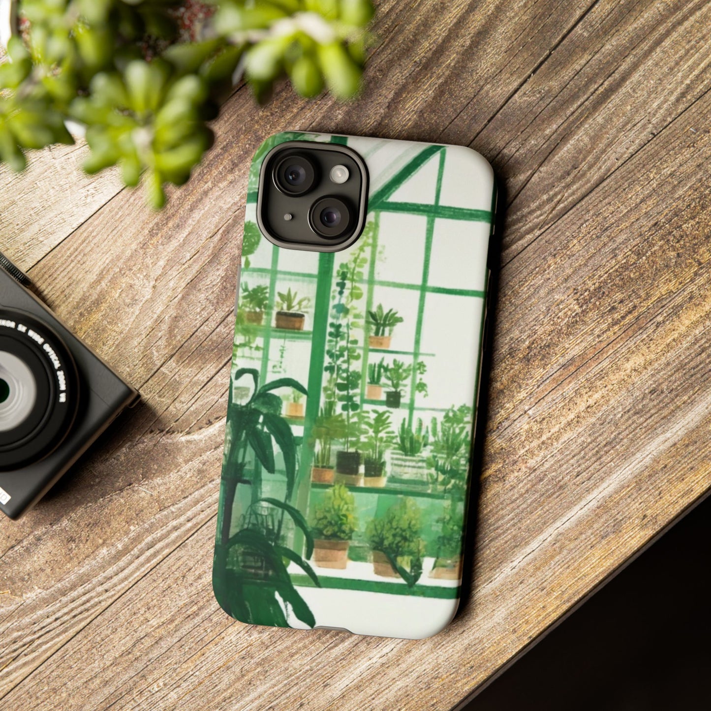 Greenhouse Phone Case - Tough Cases, Plant Lover Gift, Gardening Accessories, Eco-Friendly Tech, Nature-Inspired Design