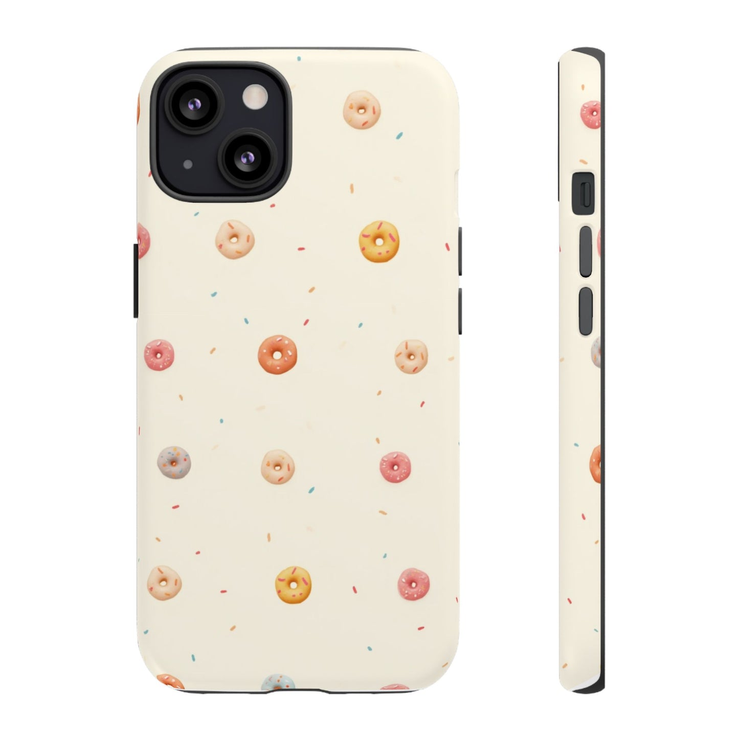 Donut Pattern Phone Case, Cute Phone Cover for Food Lovers, Fun Gift for Birthdays, Sweet Treats, Aesthetic Accessories