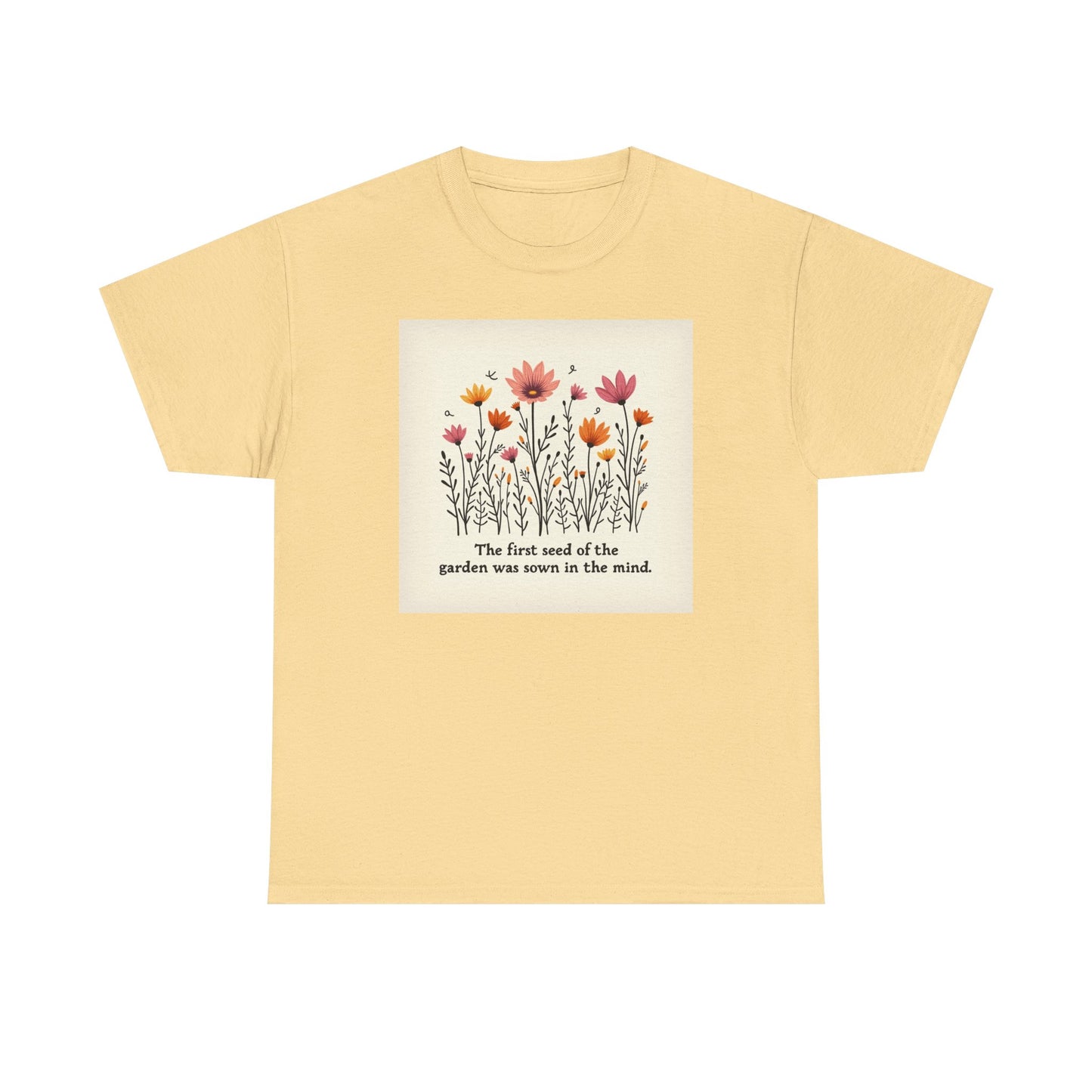 Floral Garden Inspiration Tee, Nature Lover Gift, Bohemian Style Shirt, Mindfulness Apparel, Spring Fashion, Unisex T-Shirt
