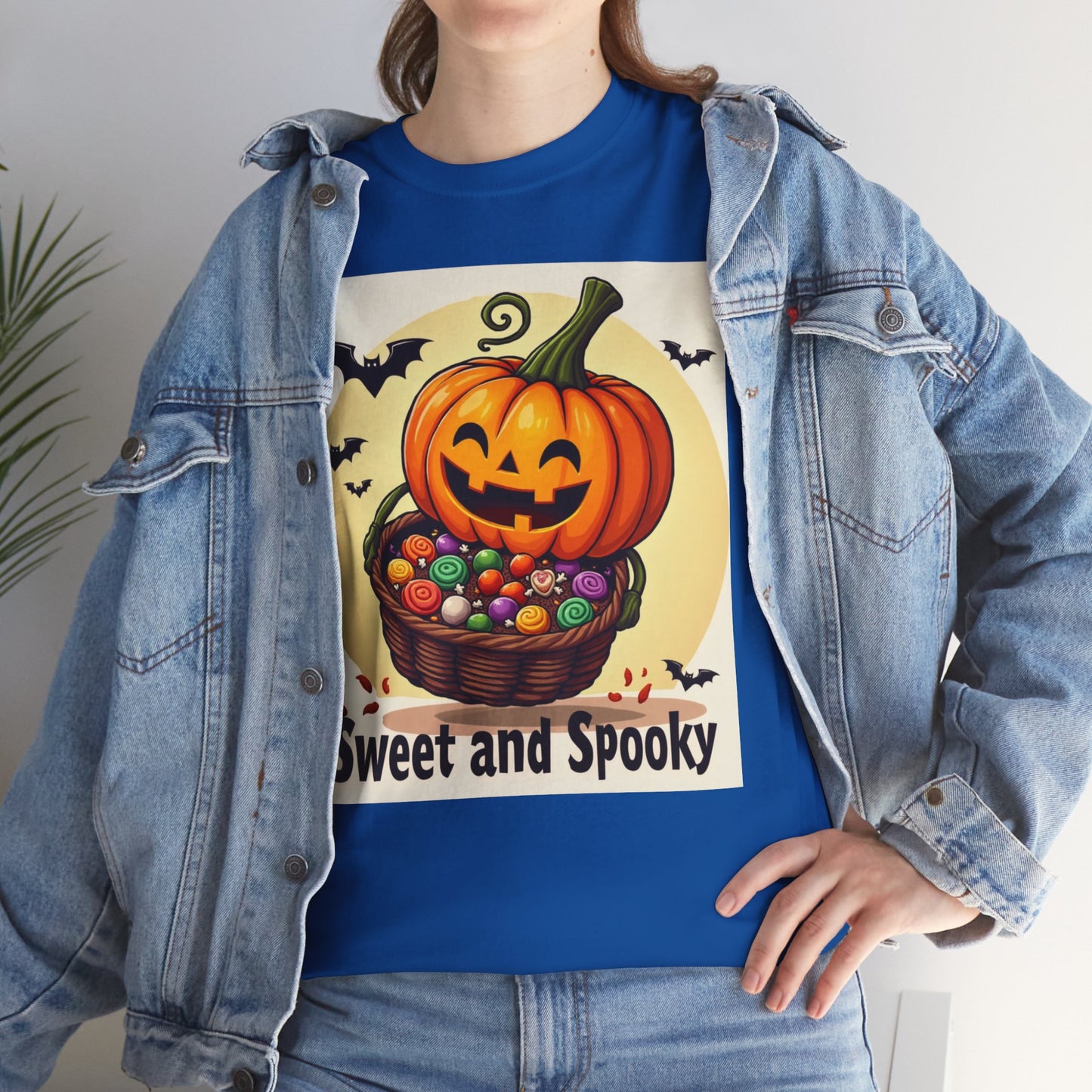 Sweet and Spooky Halloween Tee, Unisex Cotton Shirt for Fall, Pumpkin Lover's Gift, Trick or Treat Top, Halloween Party Wear