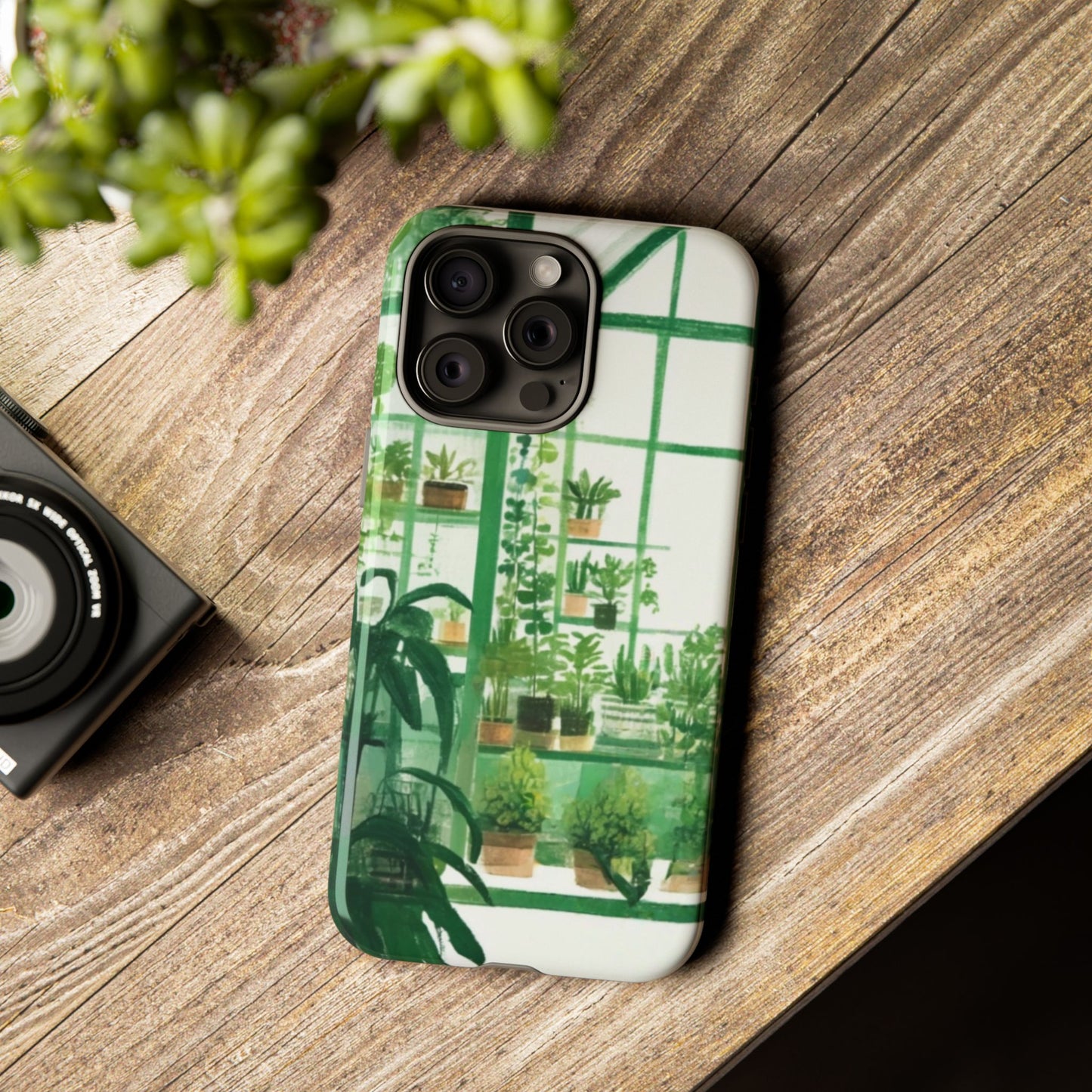 Greenhouse Phone Case - Tough Cases, Plant Lover Gift, Gardening Accessories, Eco-Friendly Tech, Nature-Inspired Design