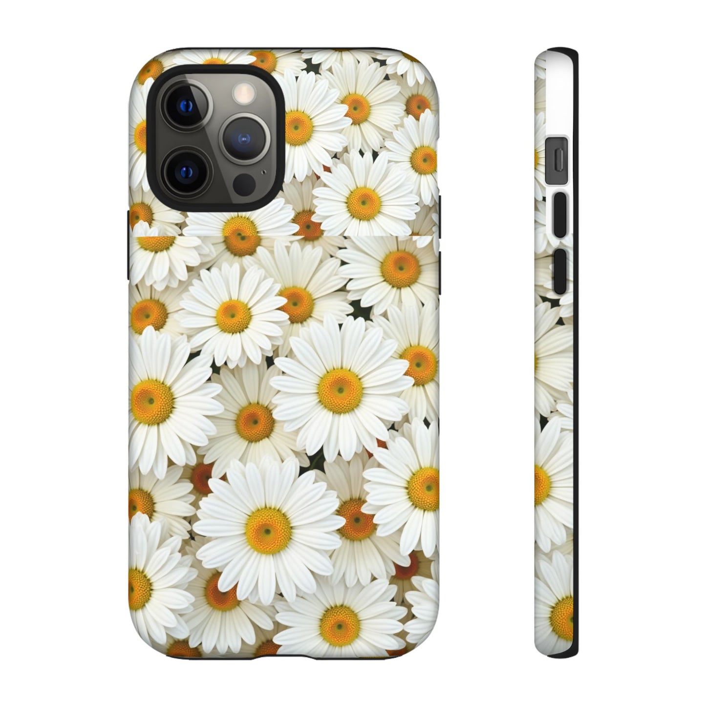 Floral Phone Case, Tough Cases, Daisy Pattern, Nature Lover Gift, Spring Accessory, Stylish Protection