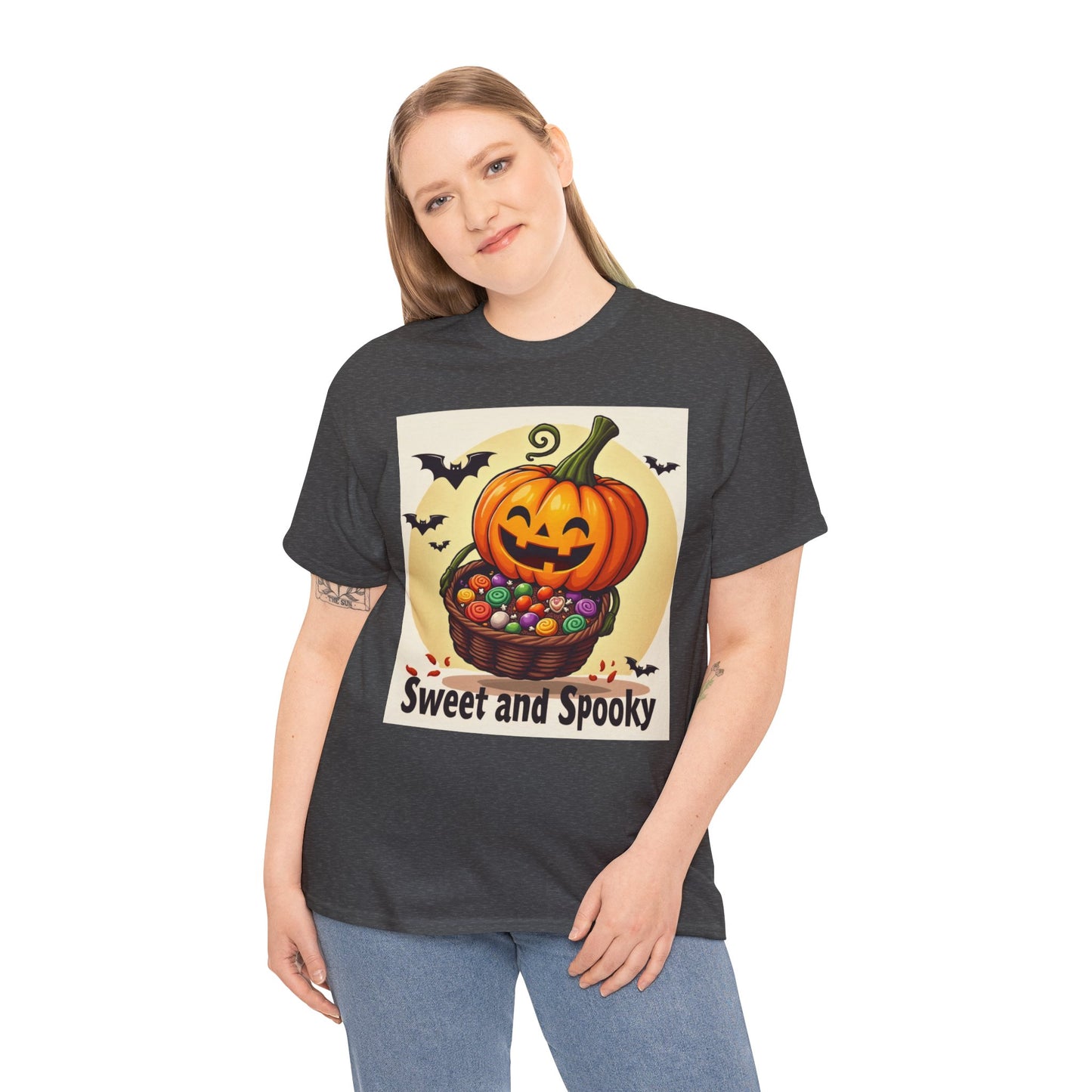 Sweet and Spooky Halloween Tee, Unisex Cotton Shirt for Fall, Pumpkin Lover's Gift, Trick or Treat Top, Halloween Party Wear
