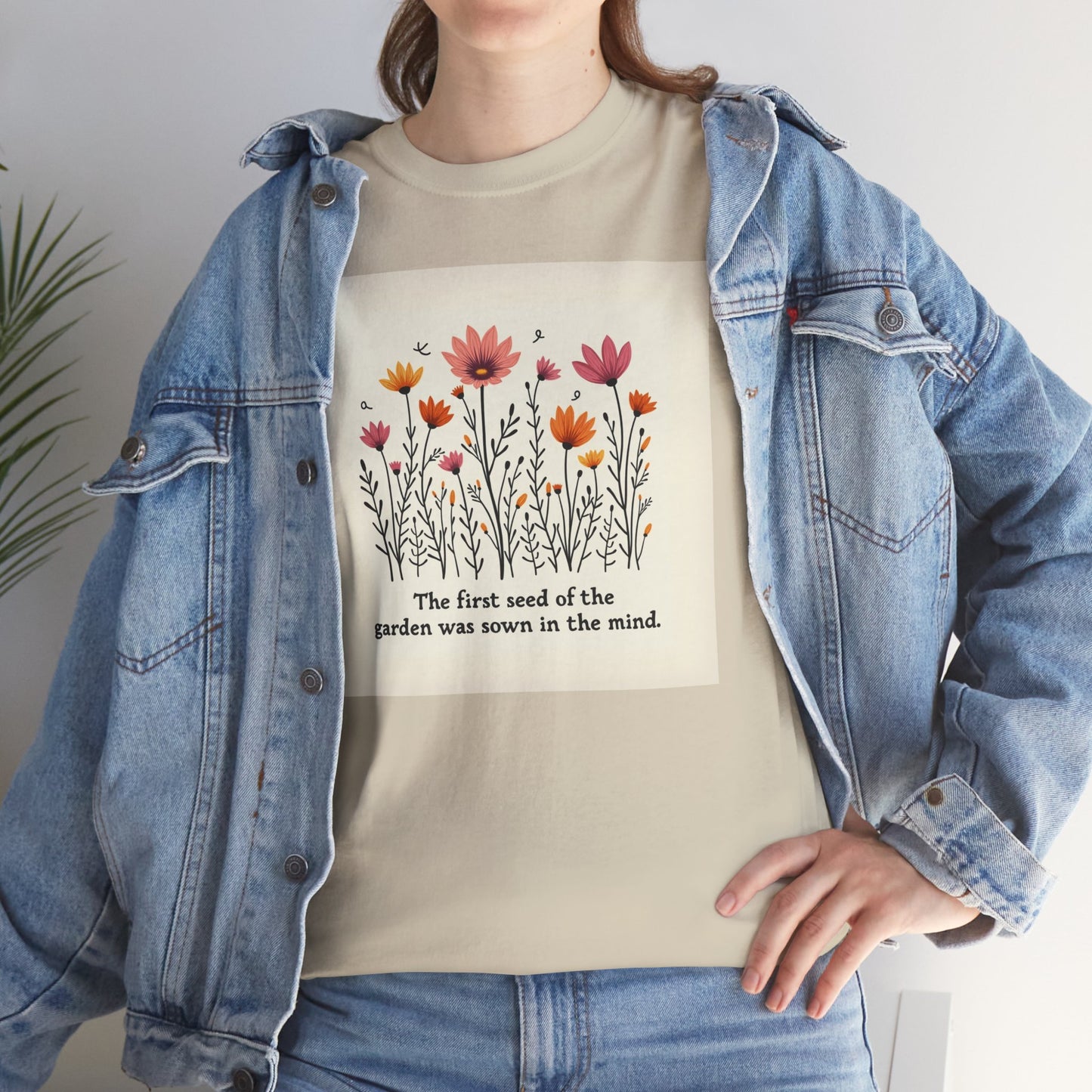 Floral Garden Inspiration Tee, Nature Lover Gift, Bohemian Style Shirt, Mindfulness Apparel, Spring Fashion, Unisex T-Shirt