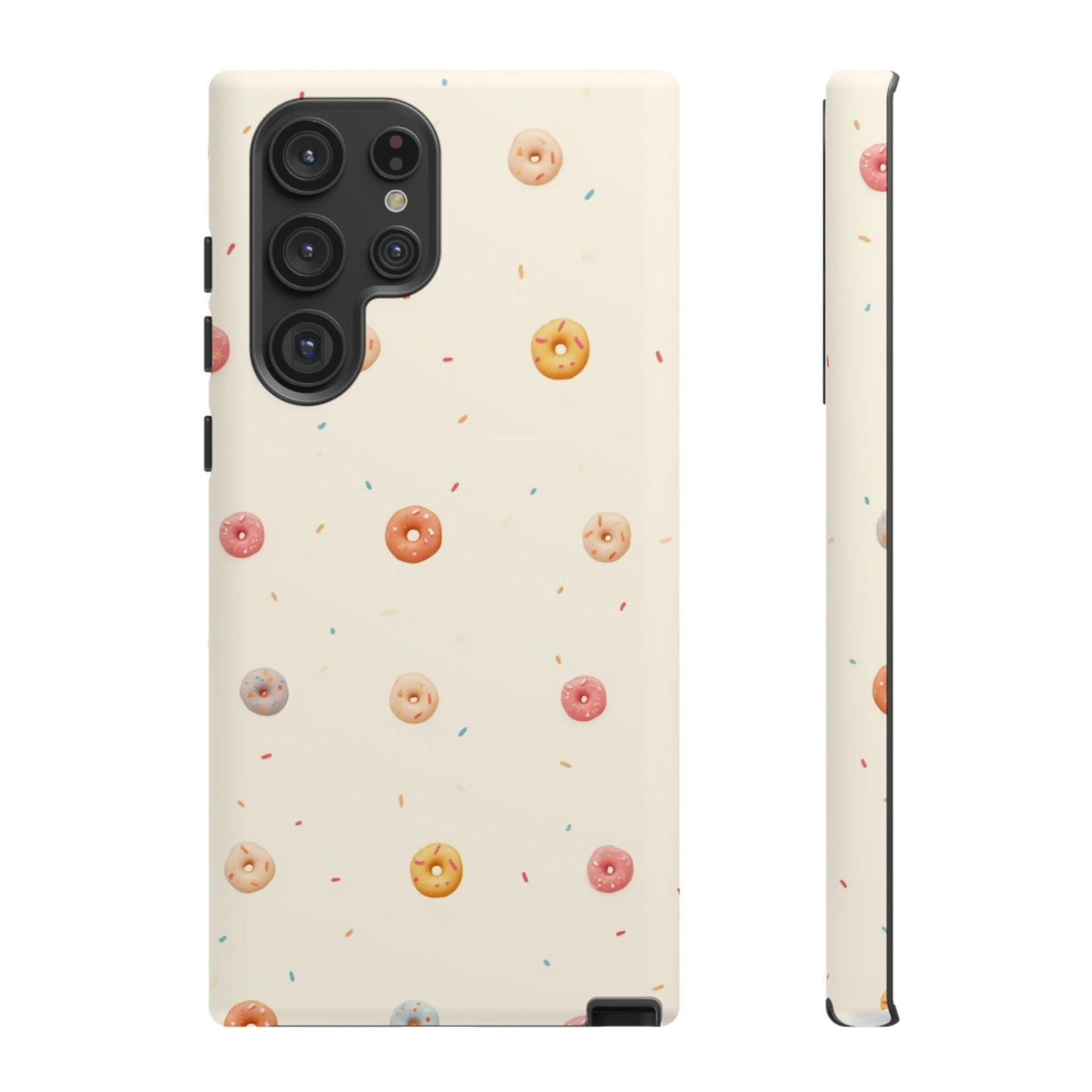 Donut Pattern Phone Case, Cute Phone Cover for Food Lovers, Fun Gift for Birthdays, Sweet Treats, Aesthetic Accessories