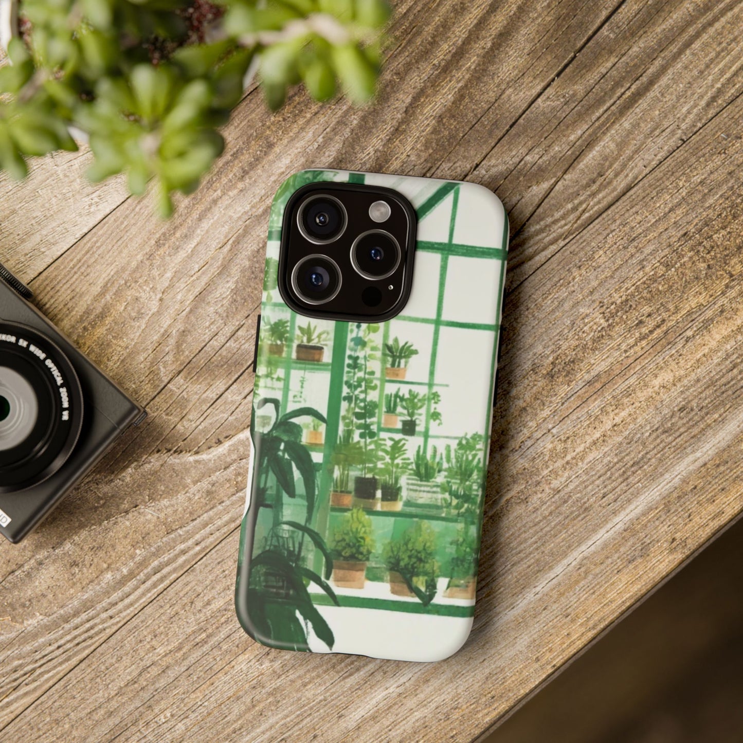 Greenhouse Phone Case - Tough Cases, Plant Lover Gift, Gardening Accessories, Eco-Friendly Tech, Nature-Inspired Design