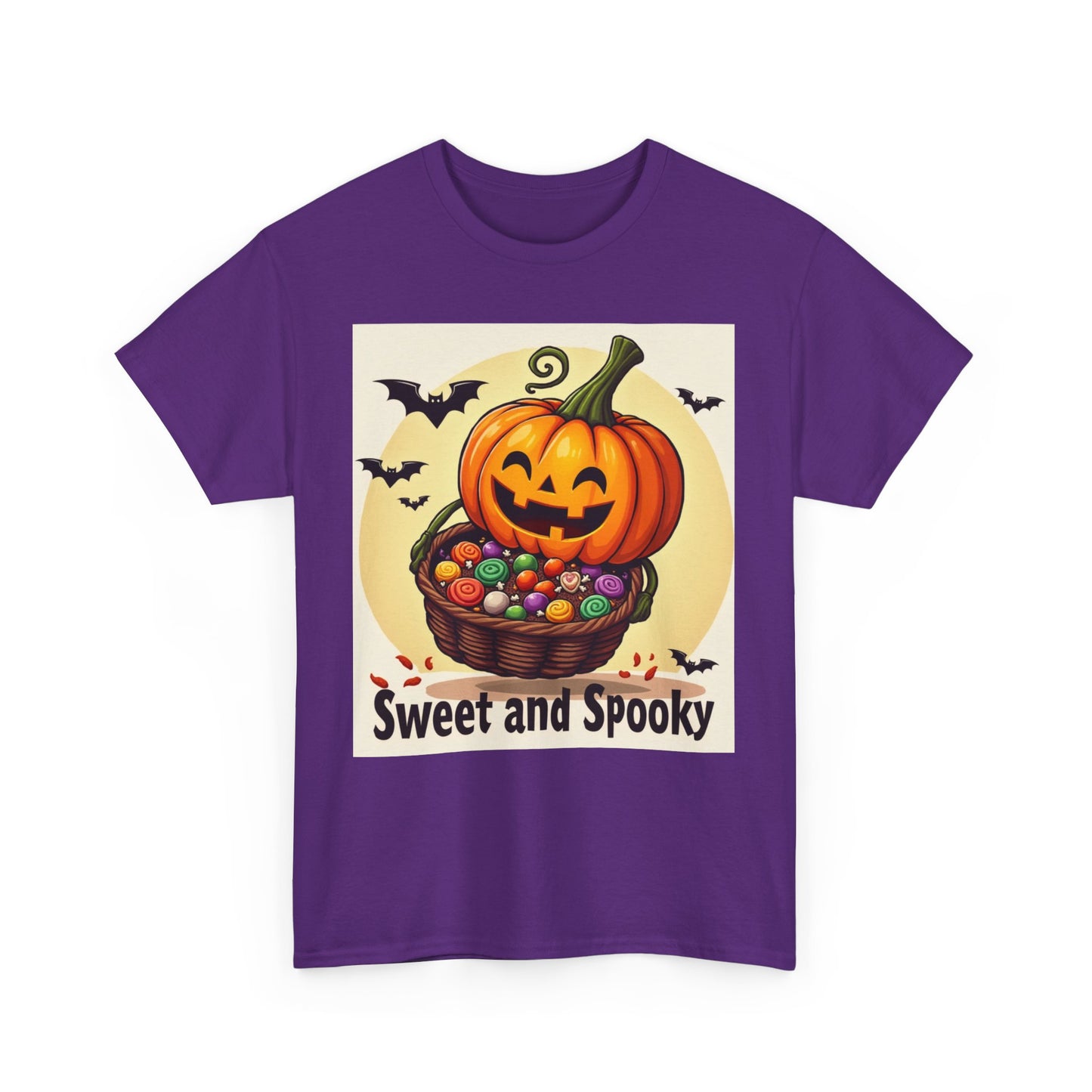 Sweet and Spooky Halloween Tee, Unisex Cotton Shirt for Fall, Pumpkin Lover's Gift, Trick or Treat Top, Halloween Party Wear
