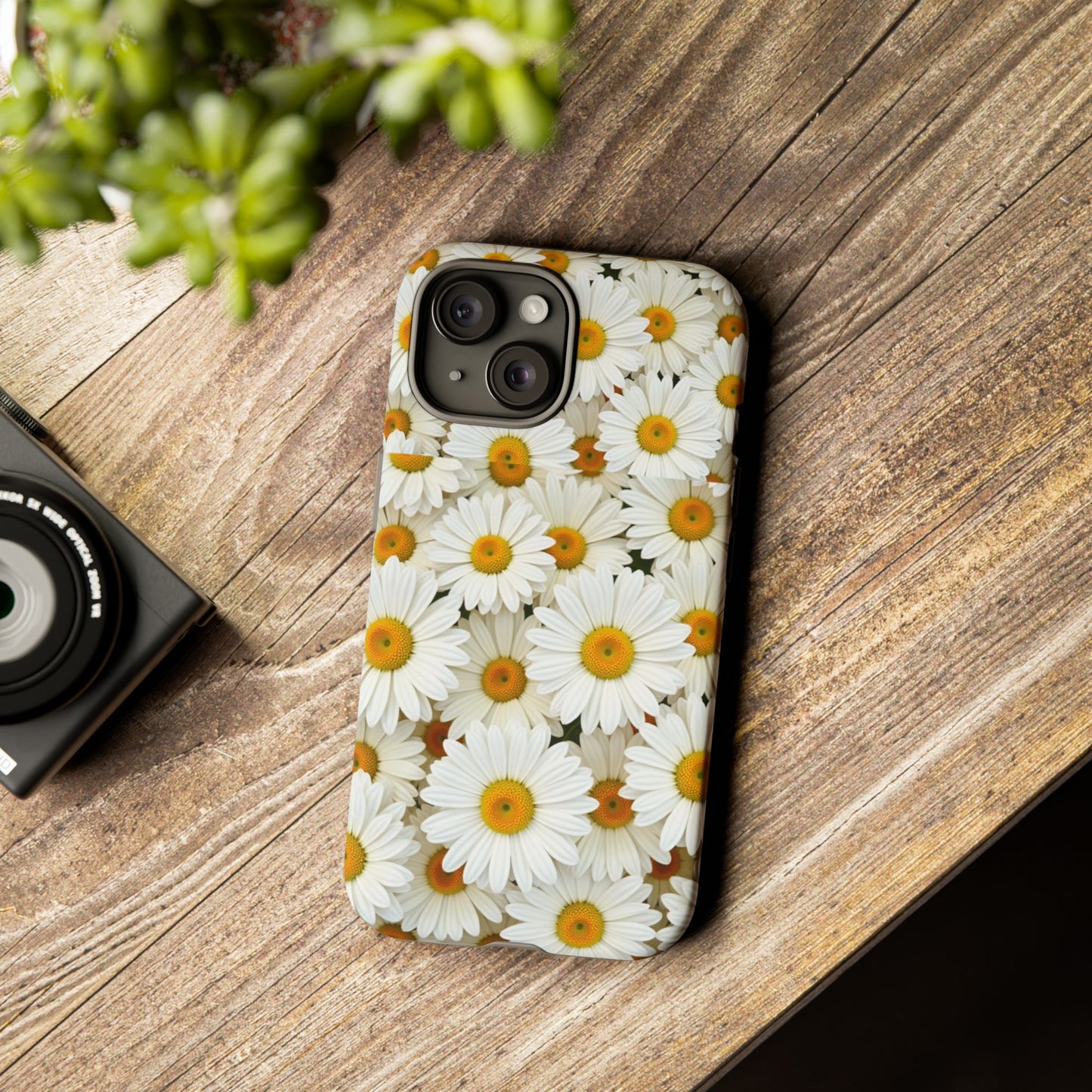 Floral Phone Case, Tough Cases, Daisy Pattern, Nature Lover Gift, Spring Accessory, Stylish Protection