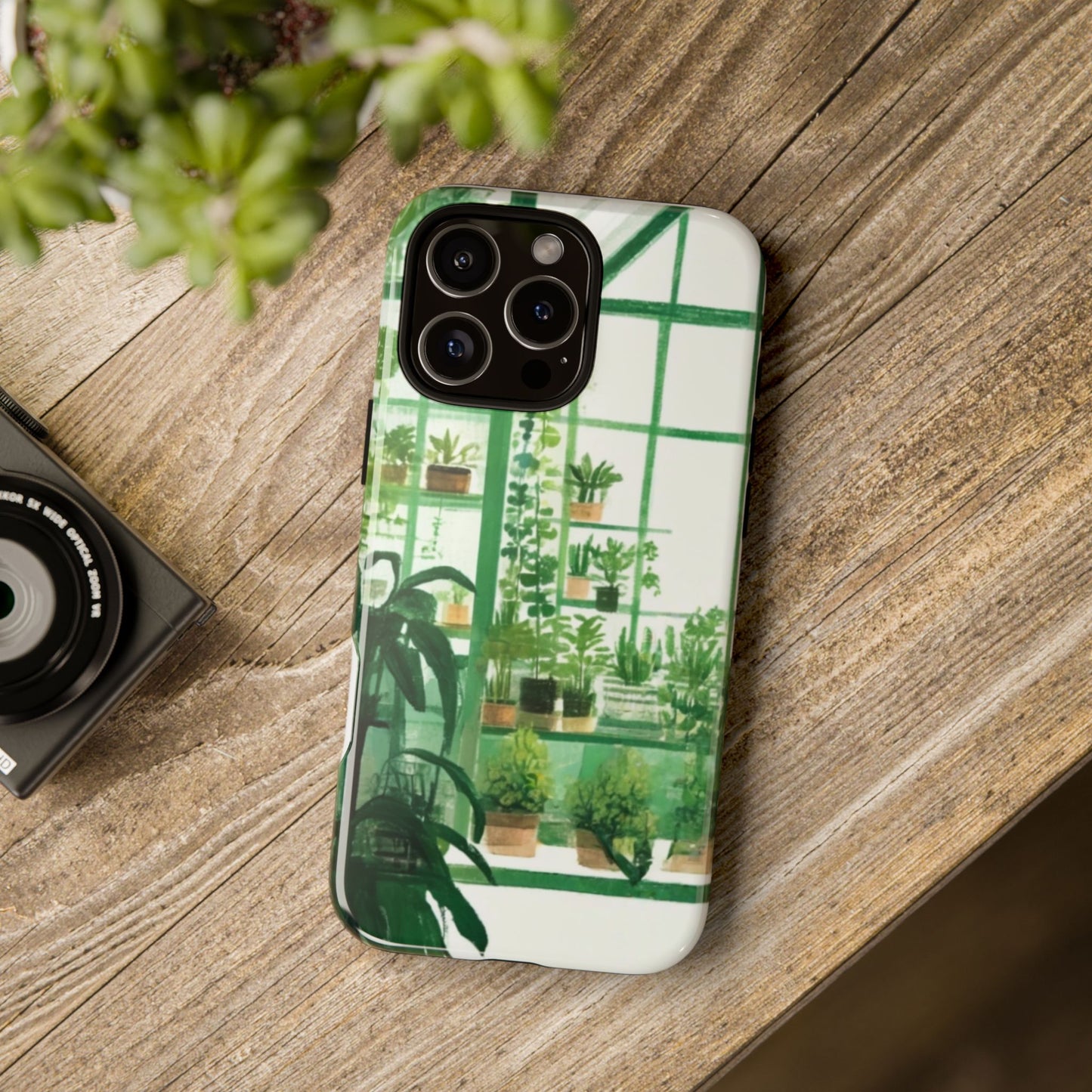 Greenhouse Phone Case - Tough Cases, Plant Lover Gift, Gardening Accessories, Eco-Friendly Tech, Nature-Inspired Design