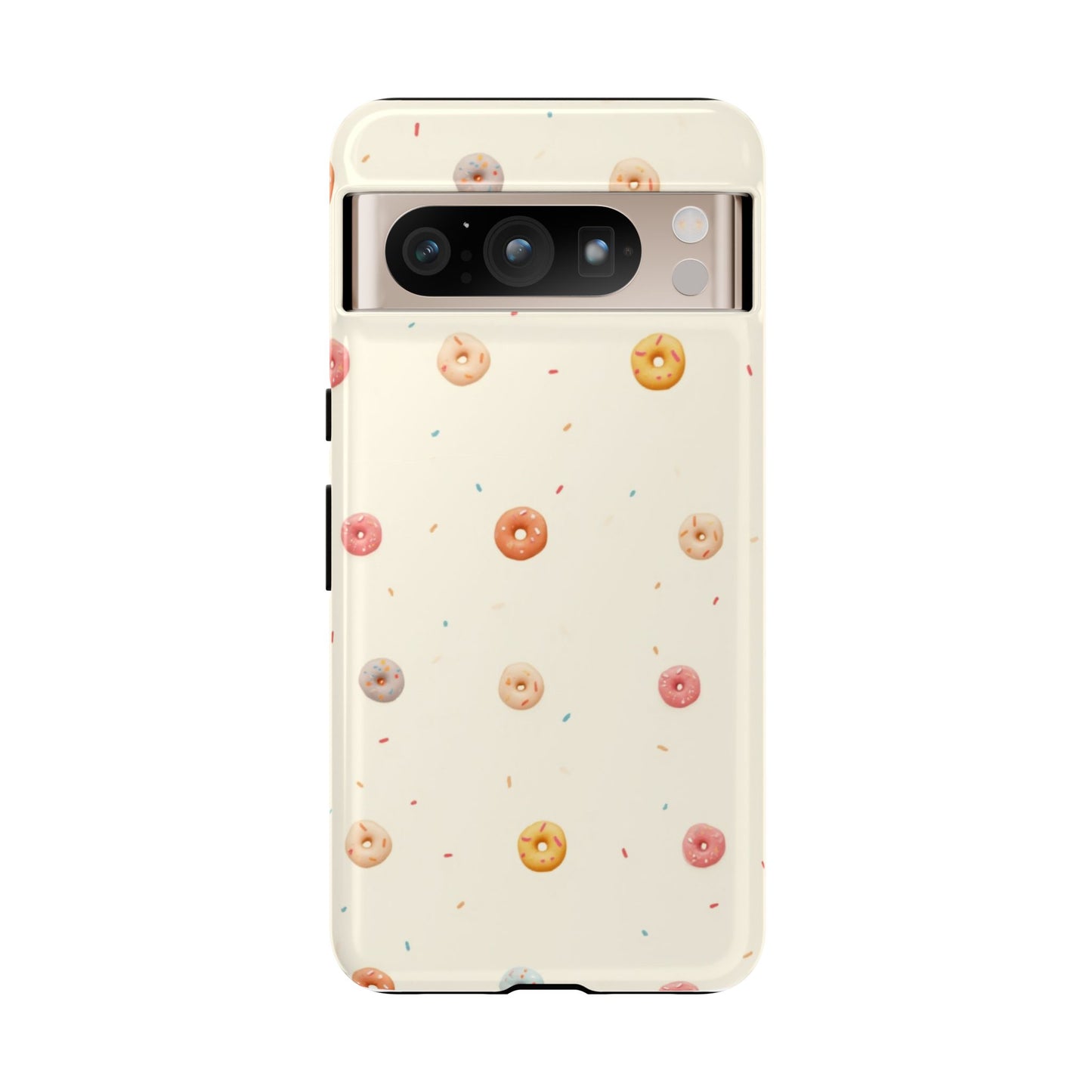Donut Pattern Phone Case, Cute Phone Cover for Food Lovers, Fun Gift for Birthdays, Sweet Treats, Aesthetic Accessories
