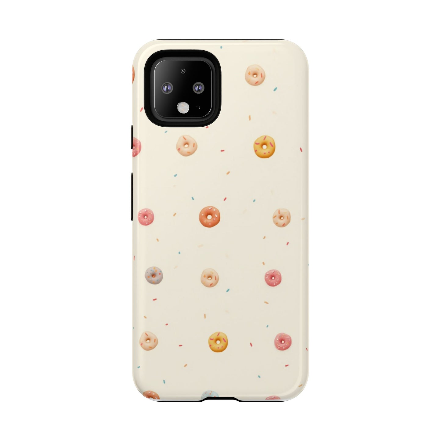 Donut Pattern Phone Case, Cute Phone Cover for Food Lovers, Fun Gift for Birthdays, Sweet Treats, Aesthetic Accessories