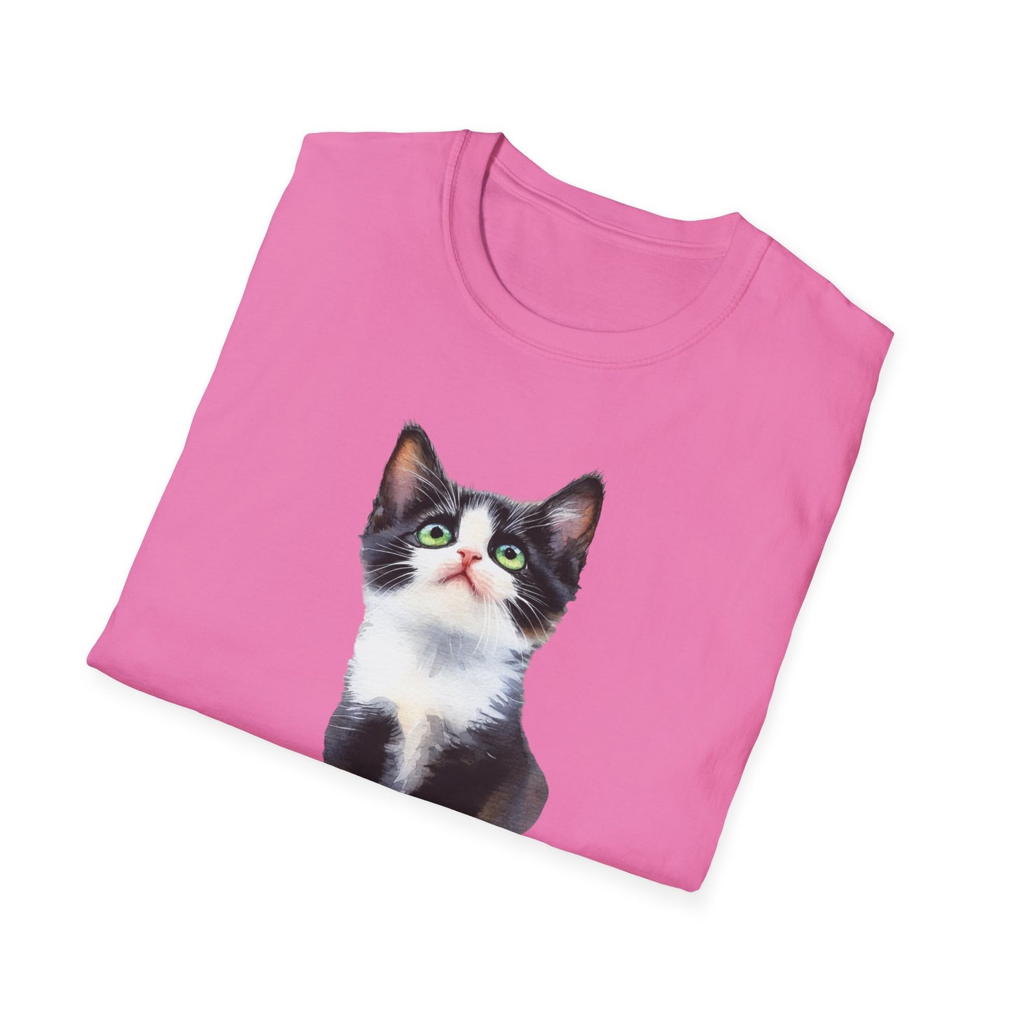 Cute Cat Graphic T-Shirt, Fun Cat Tee, Gift for Cat Lovers, Pet Owner Apparel, Casual Wear, Birthday Gift Idea