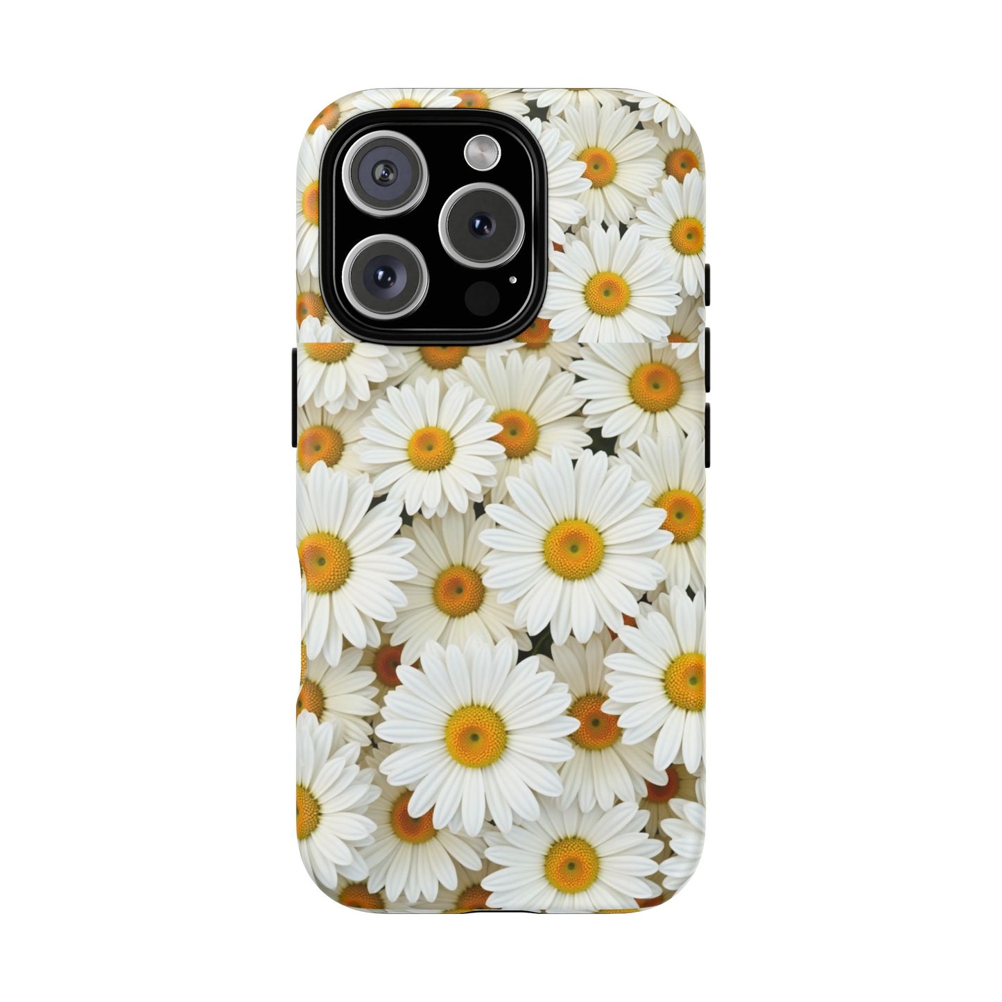 Floral Phone Case, Tough Cases, Daisy Pattern, Nature Lover Gift, Spring Accessory, Stylish Protection