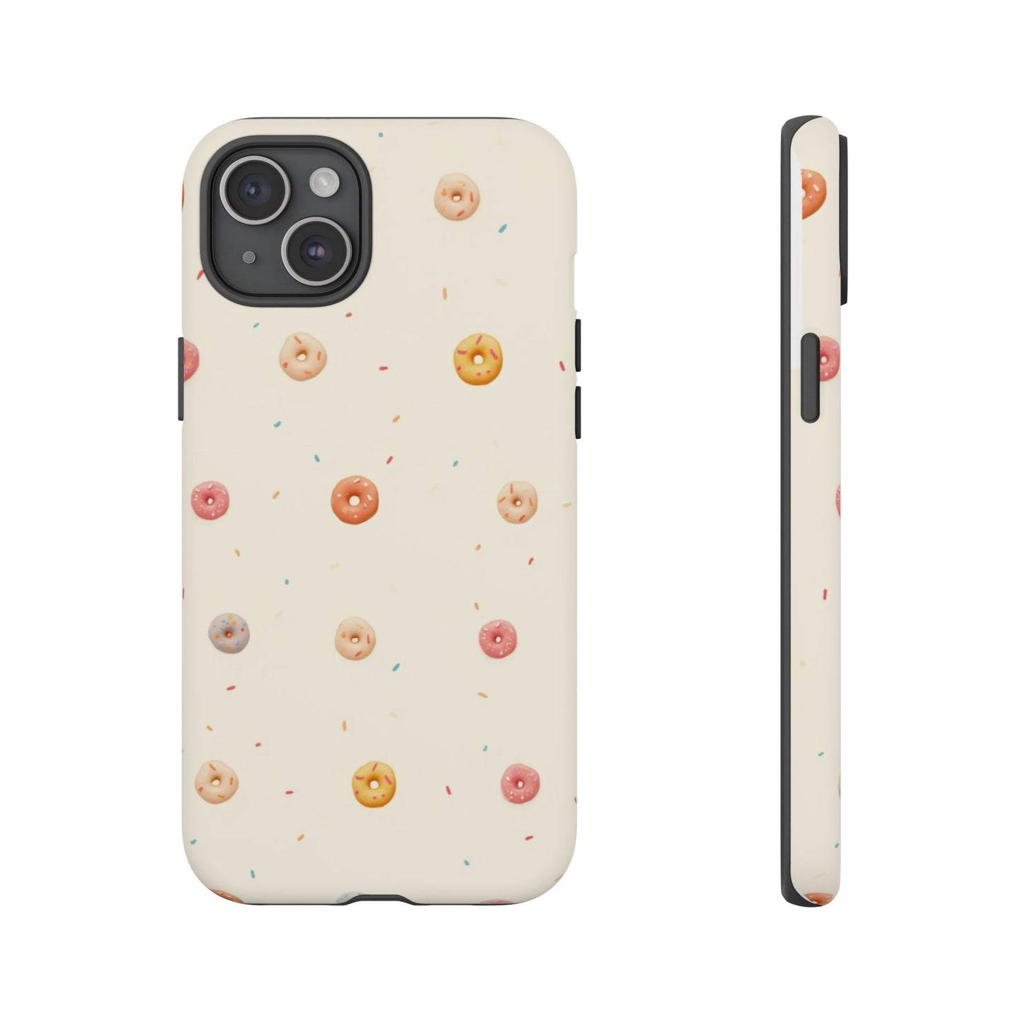 Donut Pattern Phone Case, Cute Phone Cover for Food Lovers, Fun Gift for Birthdays, Sweet Treats, Aesthetic Accessories