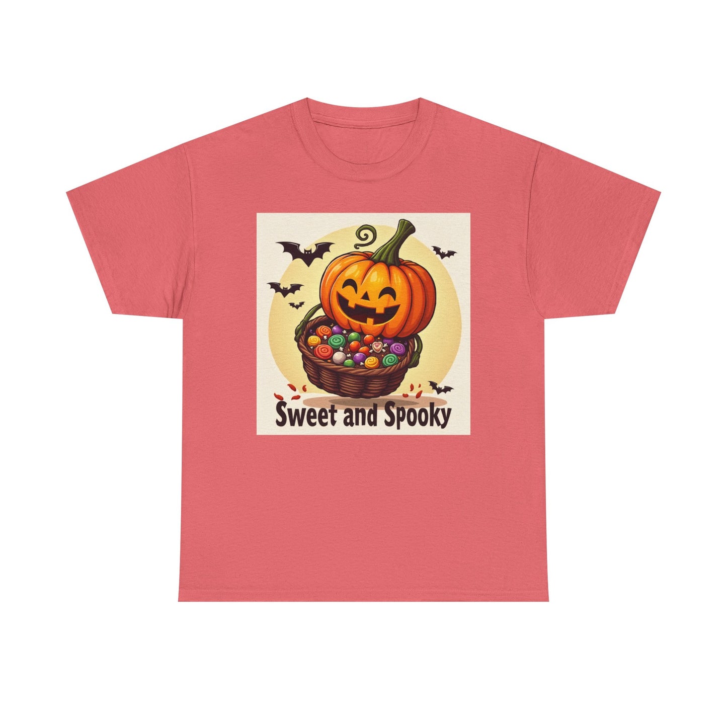 Novelty Tee Sweet and Spooky Pumpkin Tee - Perfect for Halloween, Fall Festivities, Family Gatherings, Casual Wear, Gifts