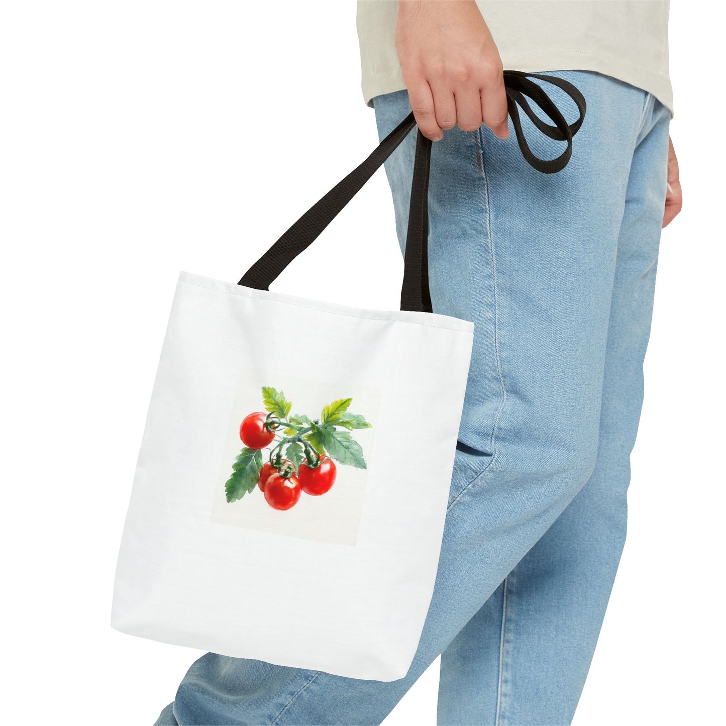 Tomato Print Tote Bag - Perfect for Farmers Markets, Grocery Shopping, Eco-Friendly, Gardening Gifts, Summer Outings