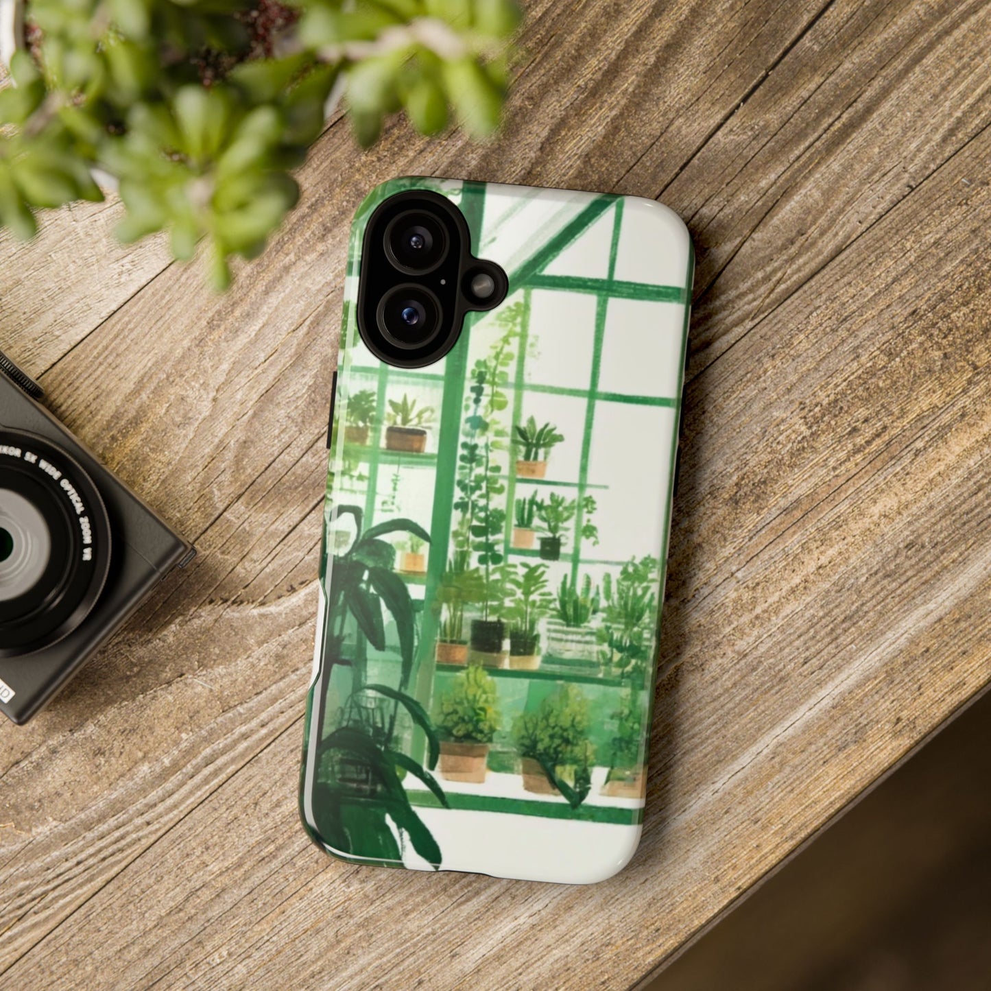 Greenhouse Phone Case - Tough Cases, Plant Lover Gift, Gardening Accessories, Eco-Friendly Tech, Nature-Inspired Design