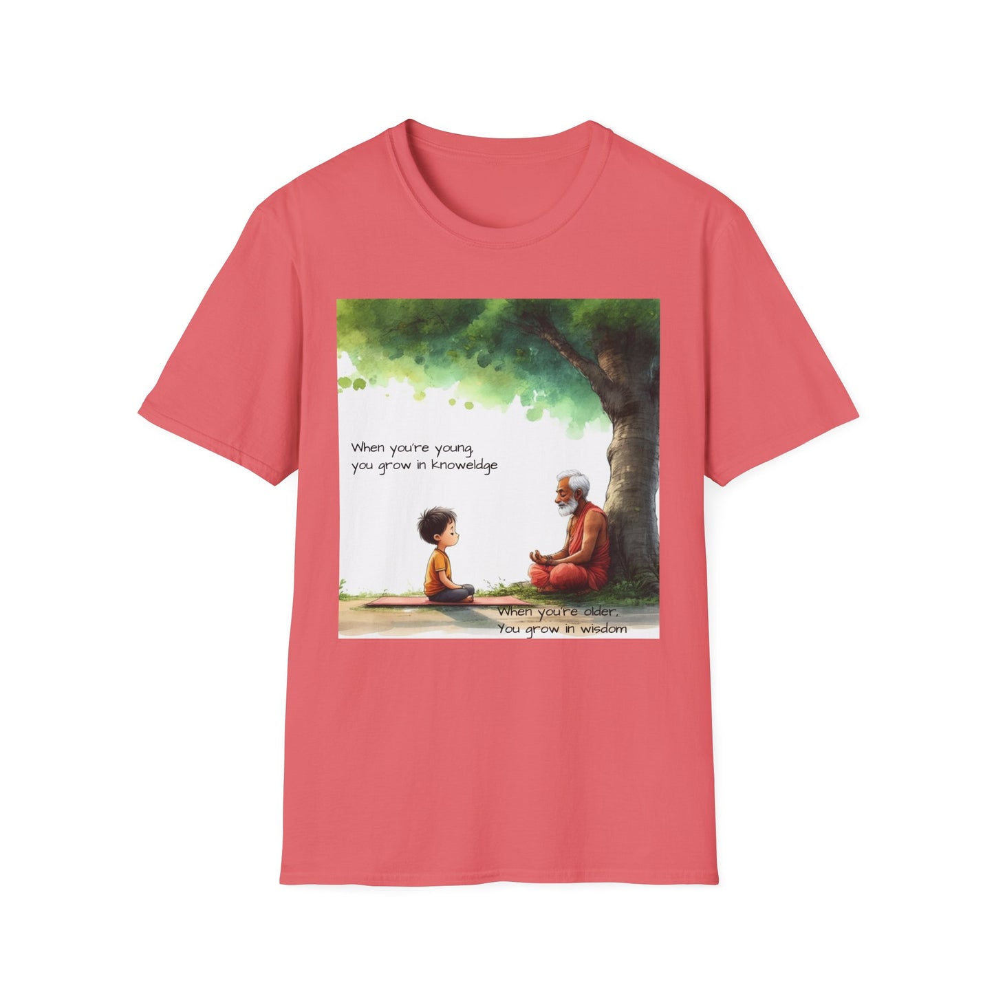 Wisdom T-Shirt - Inspirational Quote, Unisex Tee for Personal Growth, Gift for Teachers, Motivational Apparel