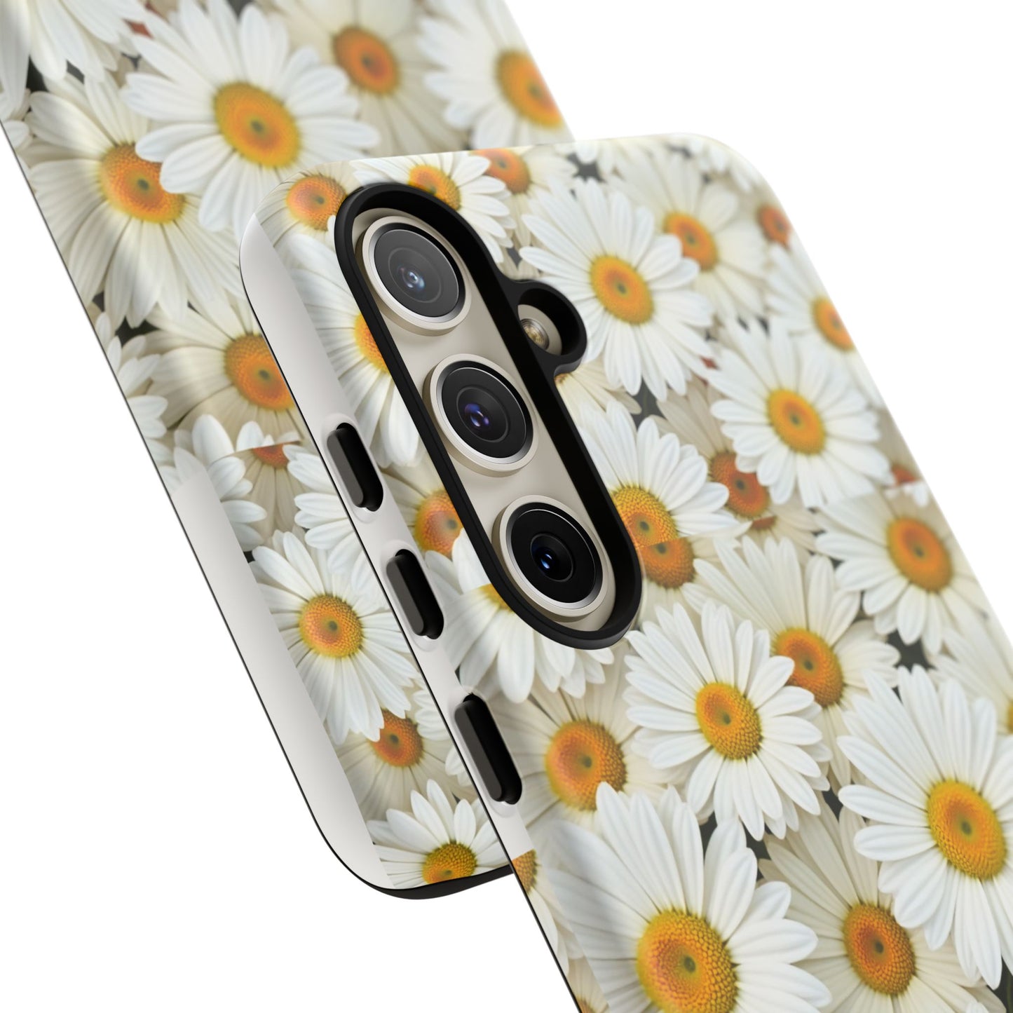 Floral Phone Case, Tough Cases, Daisy Pattern, Nature Lover Gift, Spring Accessory, Stylish Protection