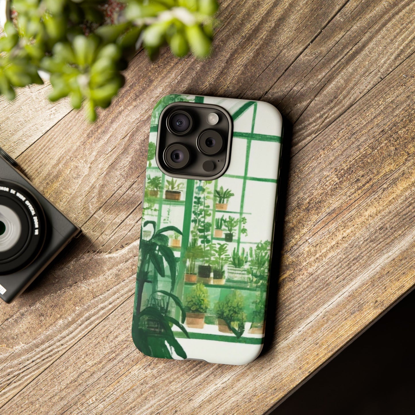 Greenhouse Phone Case - Tough Cases, Plant Lover Gift, Gardening Accessories, Eco-Friendly Tech, Nature-Inspired Design