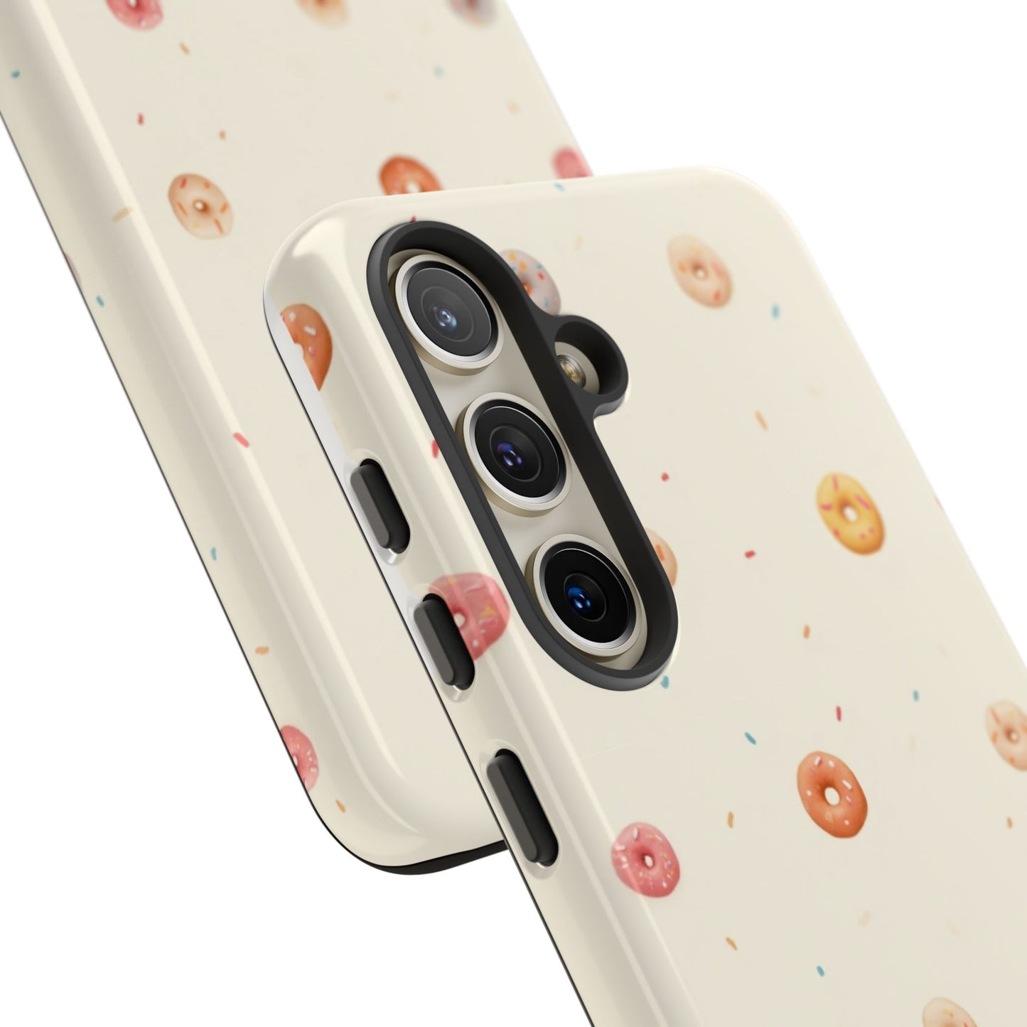 Donut Pattern Phone Case, Cute Phone Cover for Food Lovers, Fun Gift for Birthdays, Sweet Treats, Aesthetic Accessories