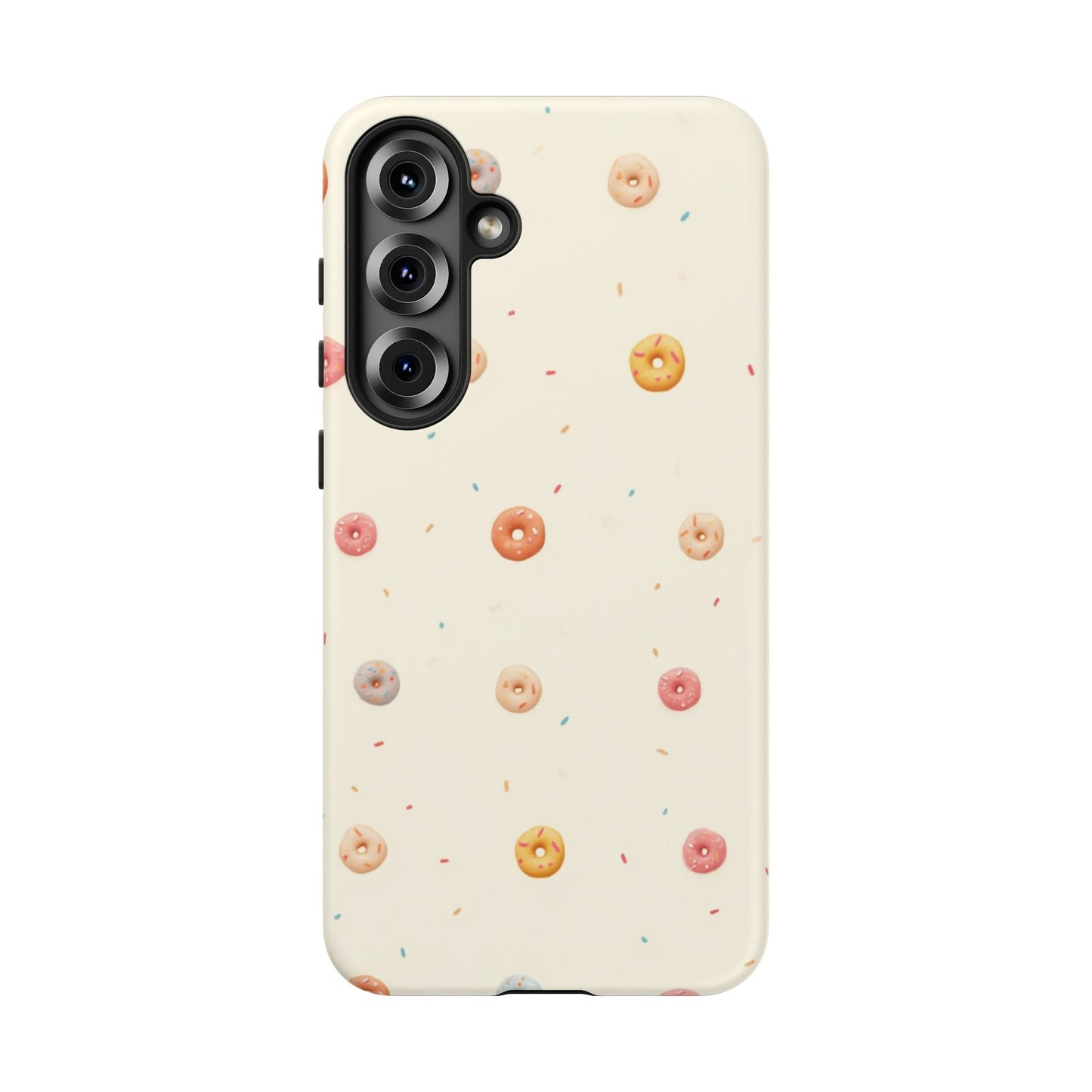 Donut Pattern Phone Case, Cute Phone Cover for Food Lovers, Fun Gift for Birthdays, Sweet Treats, Aesthetic Accessories