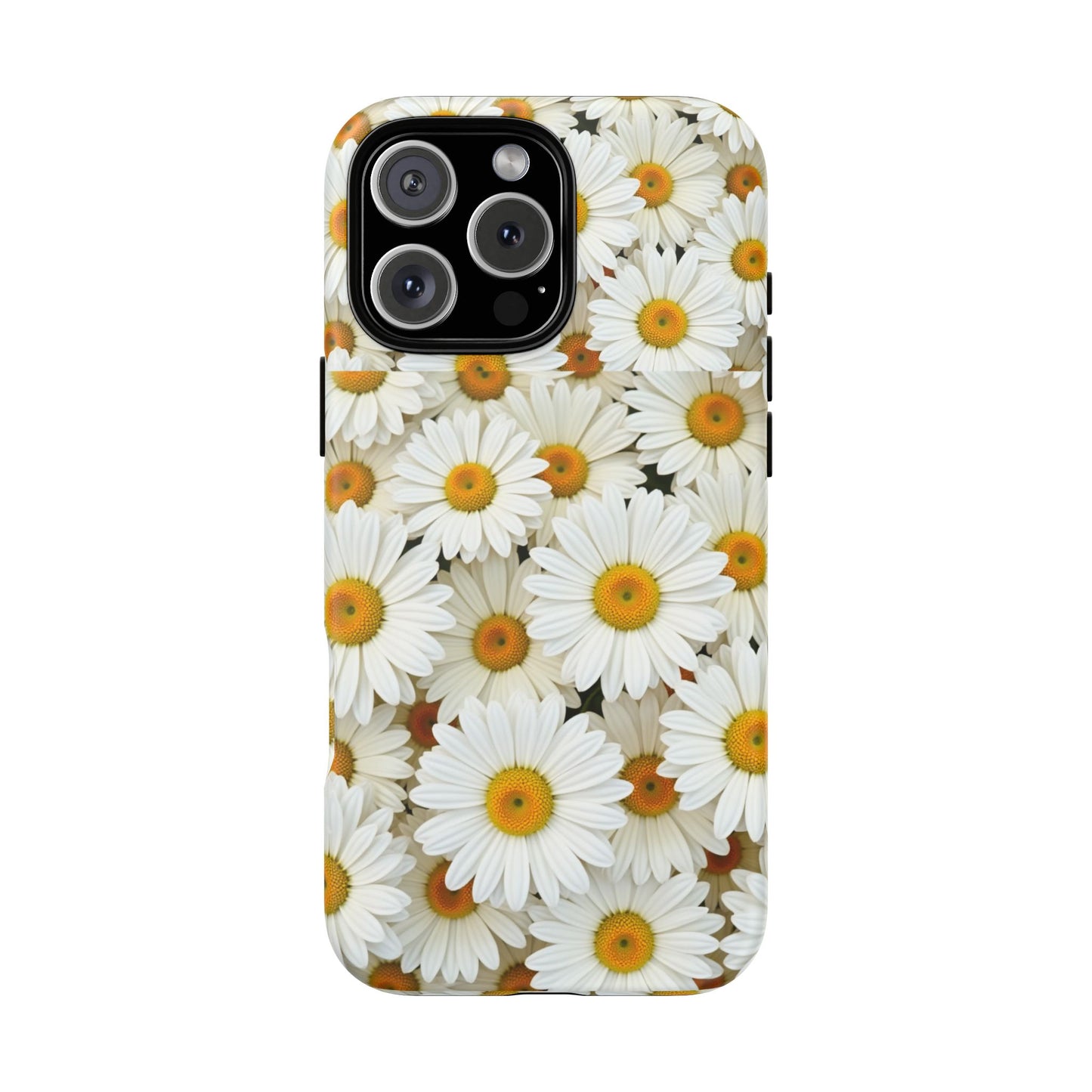 Floral Phone Case, Tough Cases, Daisy Pattern, Nature Lover Gift, Spring Accessory, Stylish Protection