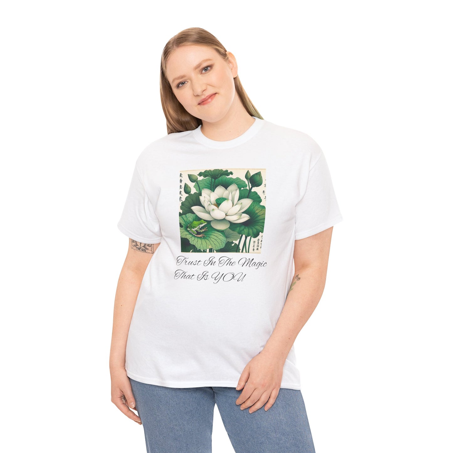 Lotus Flower Inspirational Tee - Mindfulness Shirt, Relaxed Summer Top, Unisex Gift, Yoga Apparel, Zen Fashion