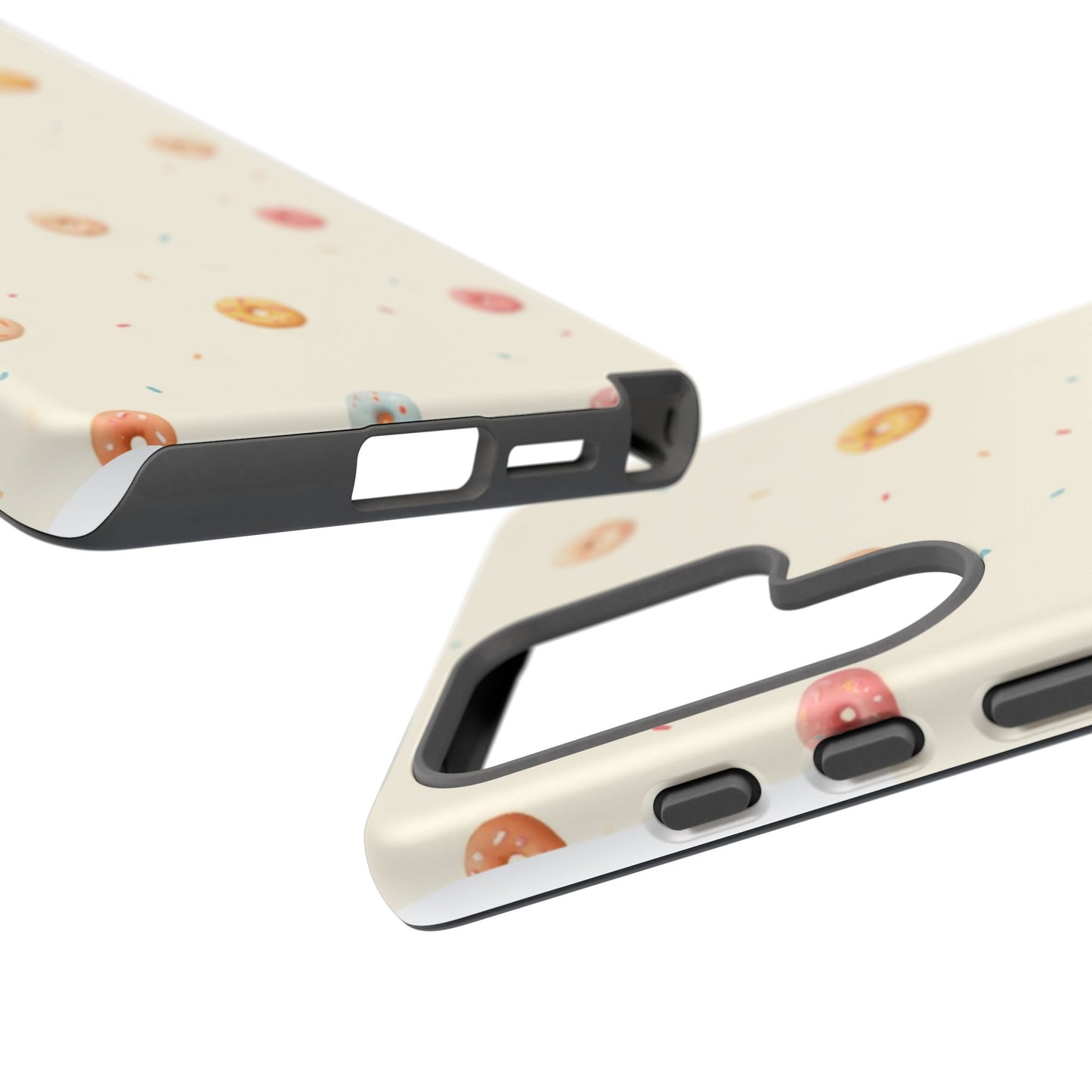 Donut Pattern Phone Case, Cute Phone Cover for Food Lovers, Fun Gift for Birthdays, Sweet Treats, Aesthetic Accessories