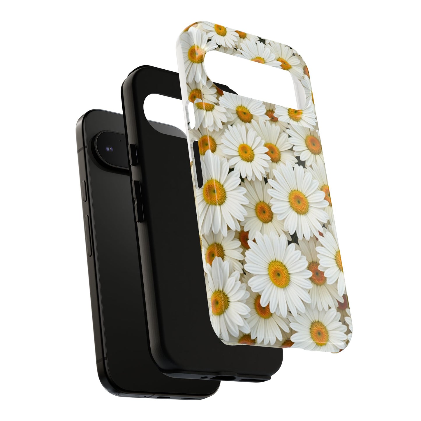 Floral Phone Case, Tough Cases, Daisy Pattern, Nature Lover Gift, Spring Accessory, Stylish Protection