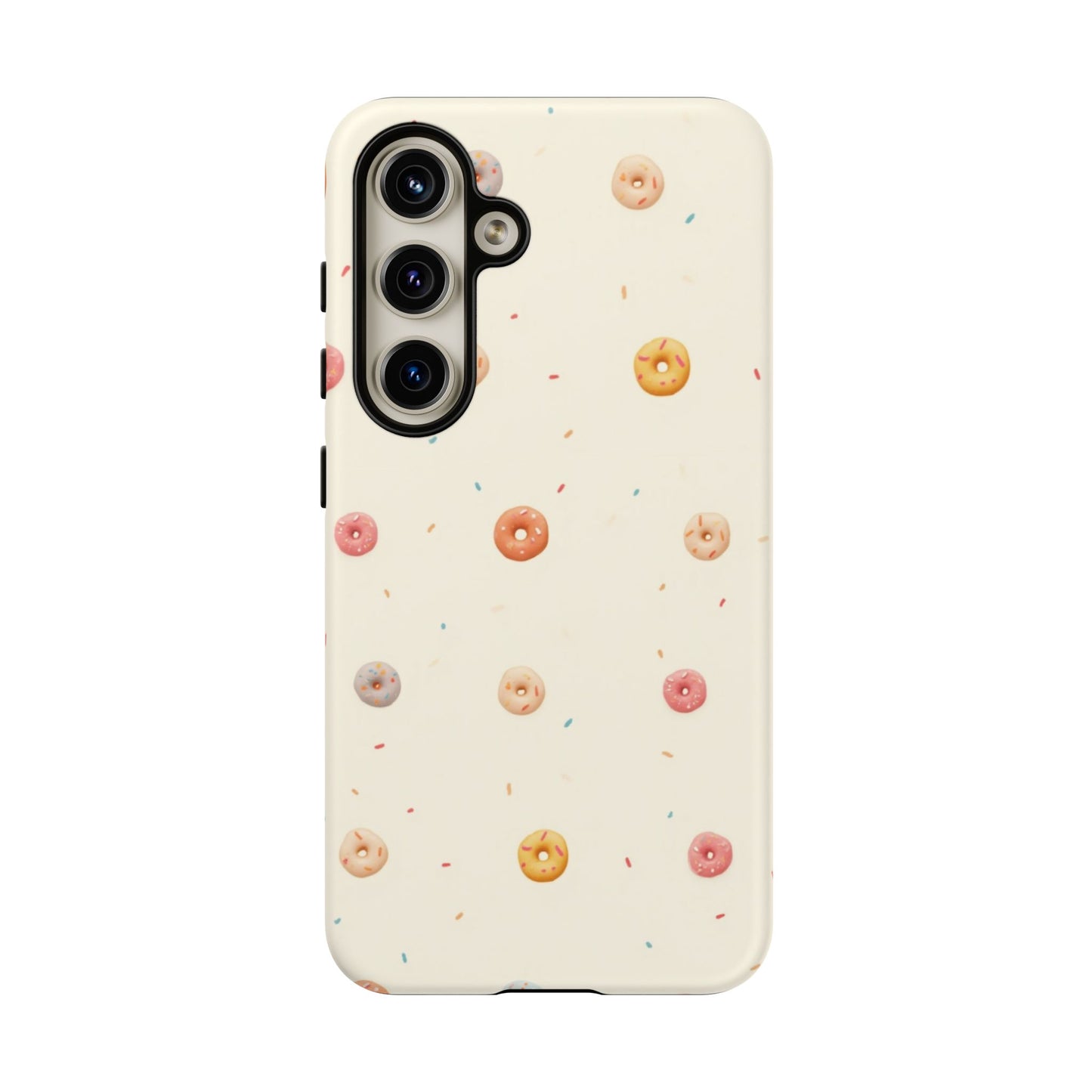 Donut Pattern Phone Case, Cute Phone Cover for Food Lovers, Fun Gift for Birthdays, Sweet Treats, Aesthetic Accessories