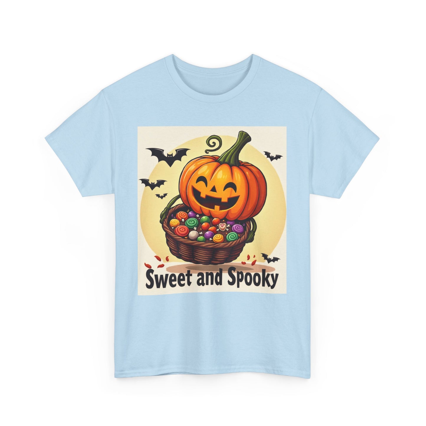 Sweet and Spooky Halloween Tee, Unisex Cotton Shirt for Fall, Pumpkin Lover's Gift, Trick or Treat Top, Halloween Party Wear