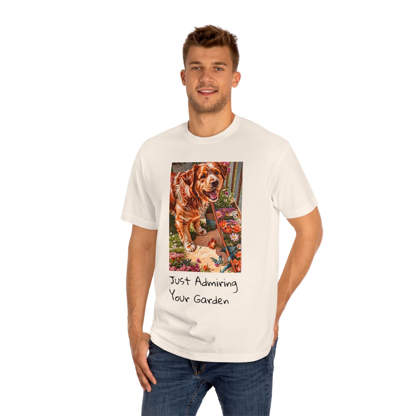 Dog Lover T-Shirt - Funny Dog Destroys Garden