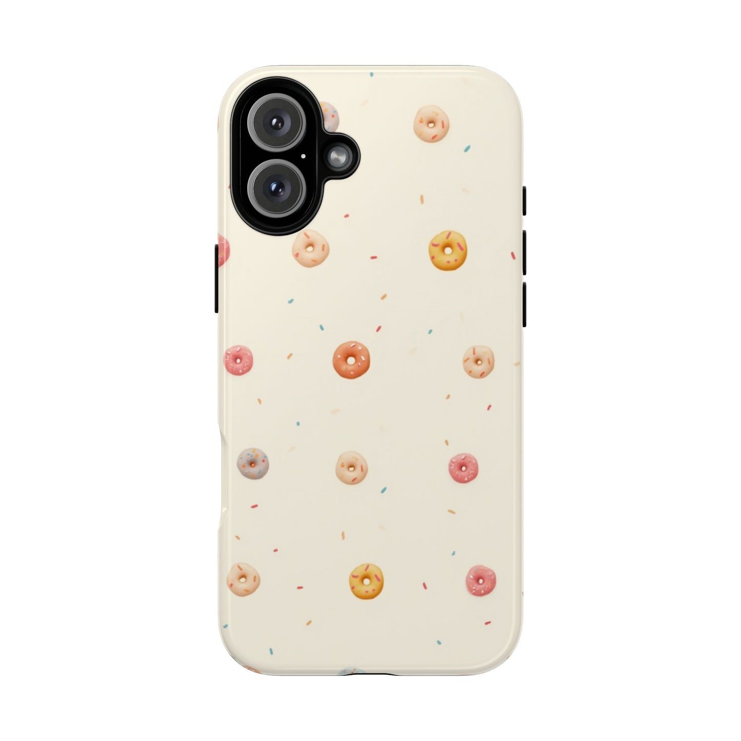 Donut Pattern Phone Case, Cute Phone Cover for Food Lovers, Fun Gift for Birthdays, Sweet Treats, Aesthetic Accessories
