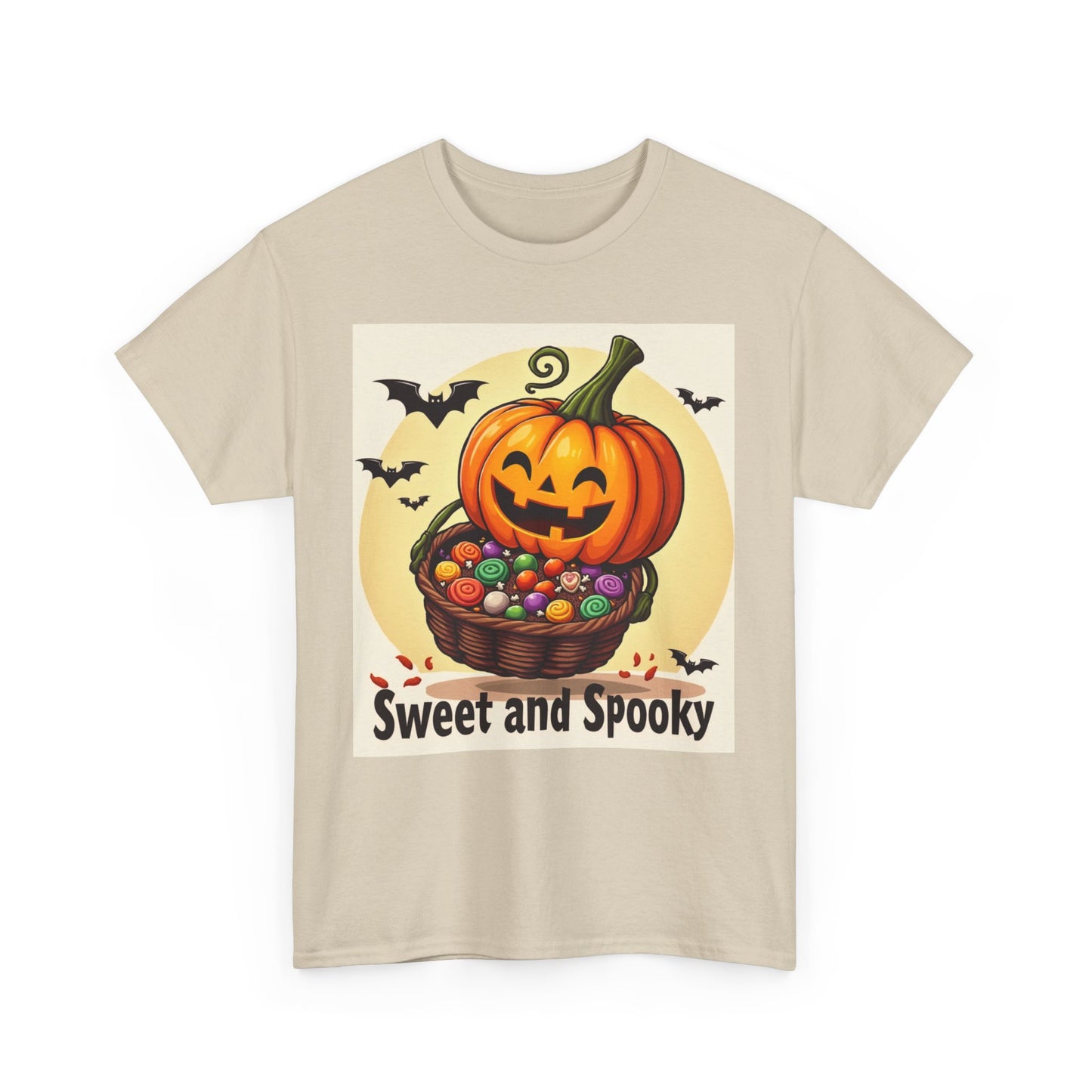 Sweet and Spooky Halloween Tee, Unisex Cotton Shirt for Fall, Pumpkin Lover's Gift, Trick or Treat Top, Halloween Party Wear