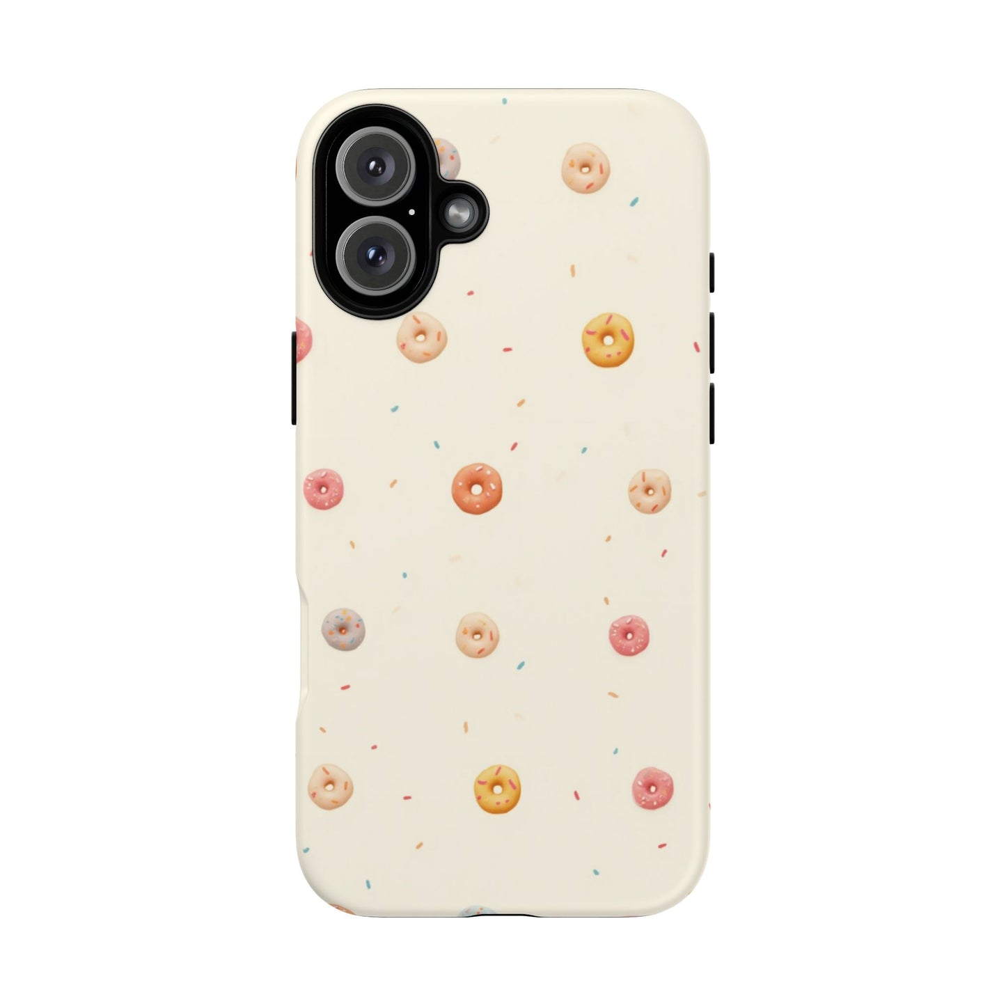 Donut Pattern Phone Case, Cute Phone Cover for Food Lovers, Fun Gift for Birthdays, Sweet Treats, Aesthetic Accessories