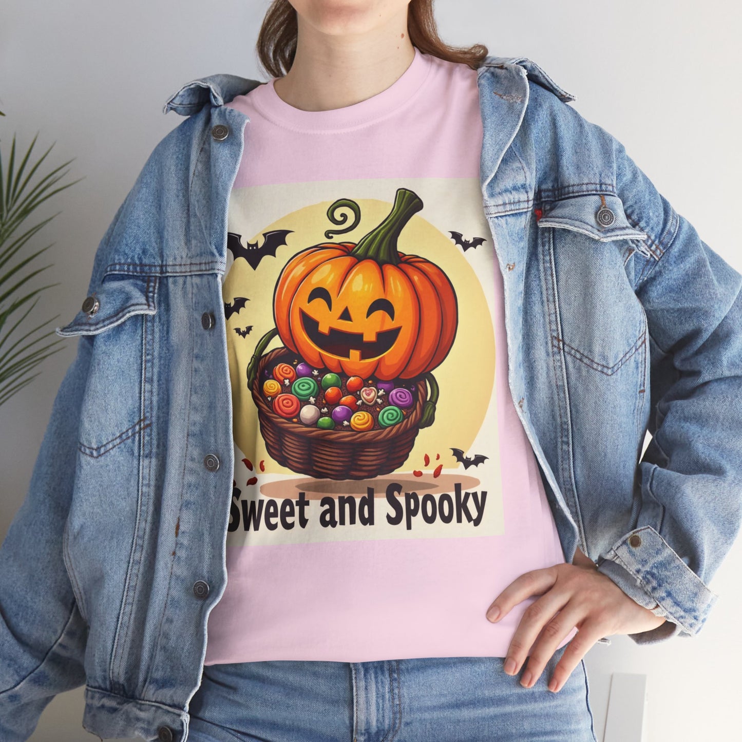 Sweet and Spooky Halloween Tee, Unisex Cotton Shirt for Fall, Pumpkin Lover's Gift, Trick or Treat Top, Halloween Party Wear