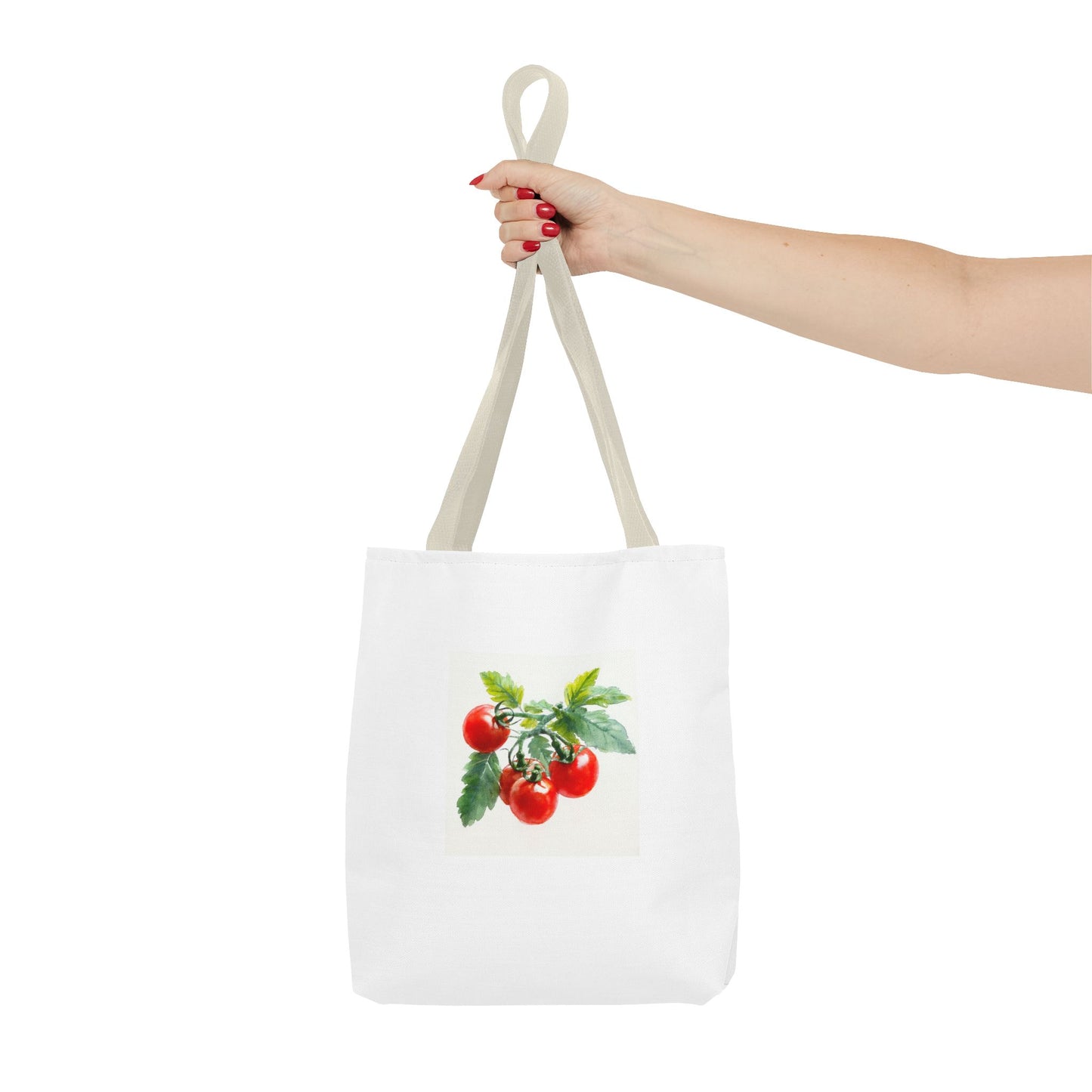 Tomato Print Tote Bag - Perfect for Farmers Markets, Grocery Shopping, Eco-Friendly, Gardening Gifts, Summer Outings