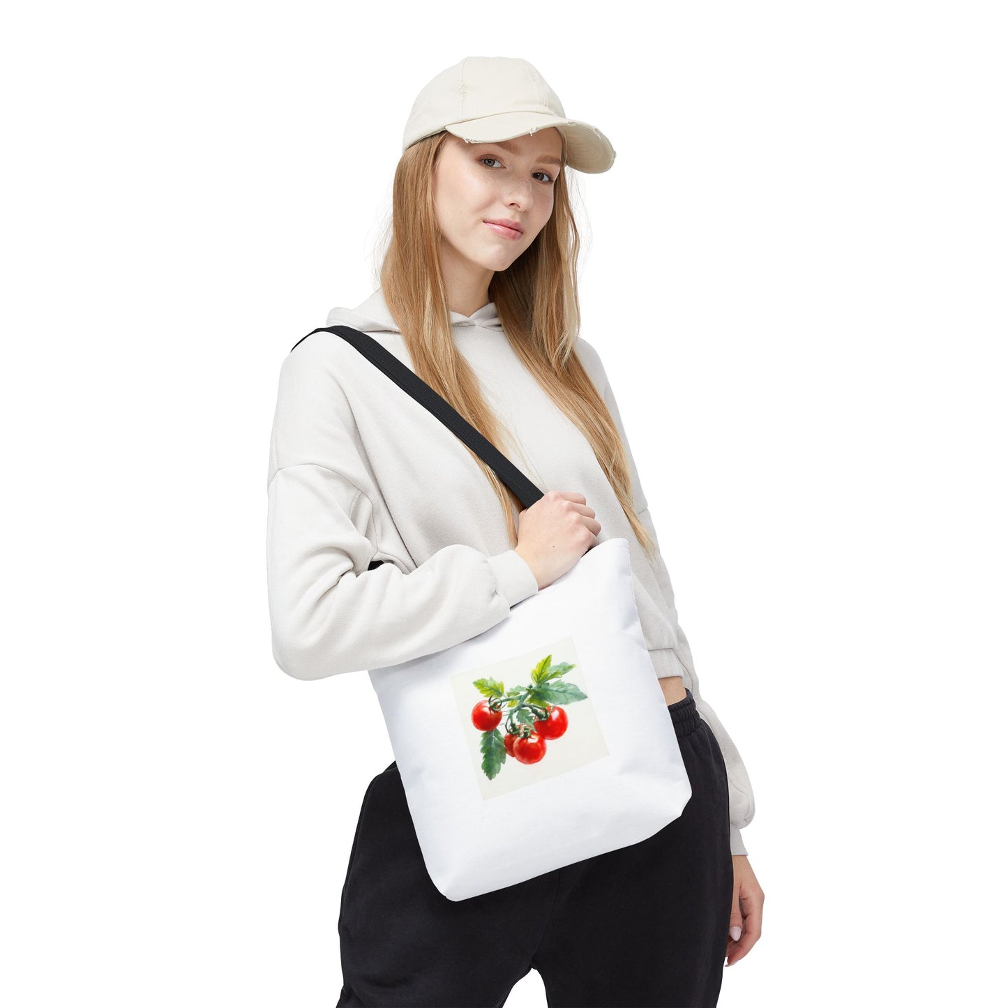 Tomato Print Tote Bag - Perfect for Farmers Markets, Grocery Shopping, Eco-Friendly, Gardening Gifts, Summer Outings