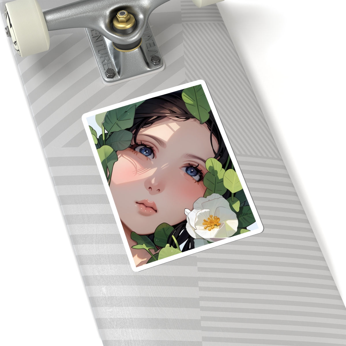 Serene Nature Kiss-Cut Stickers - Floral Aesthetic Decals for Journals, Laptops, Water Bottles, Gifts, and Decor