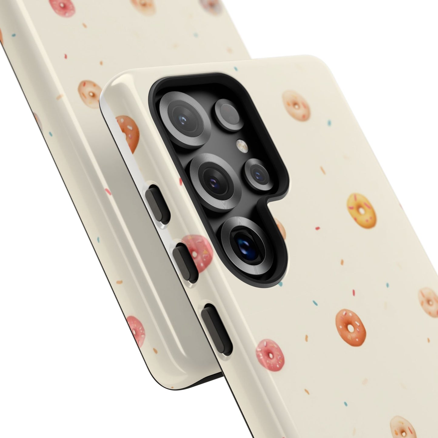 Donut Pattern Phone Case, Cute Phone Cover for Food Lovers, Fun Gift for Birthdays, Sweet Treats, Aesthetic Accessories