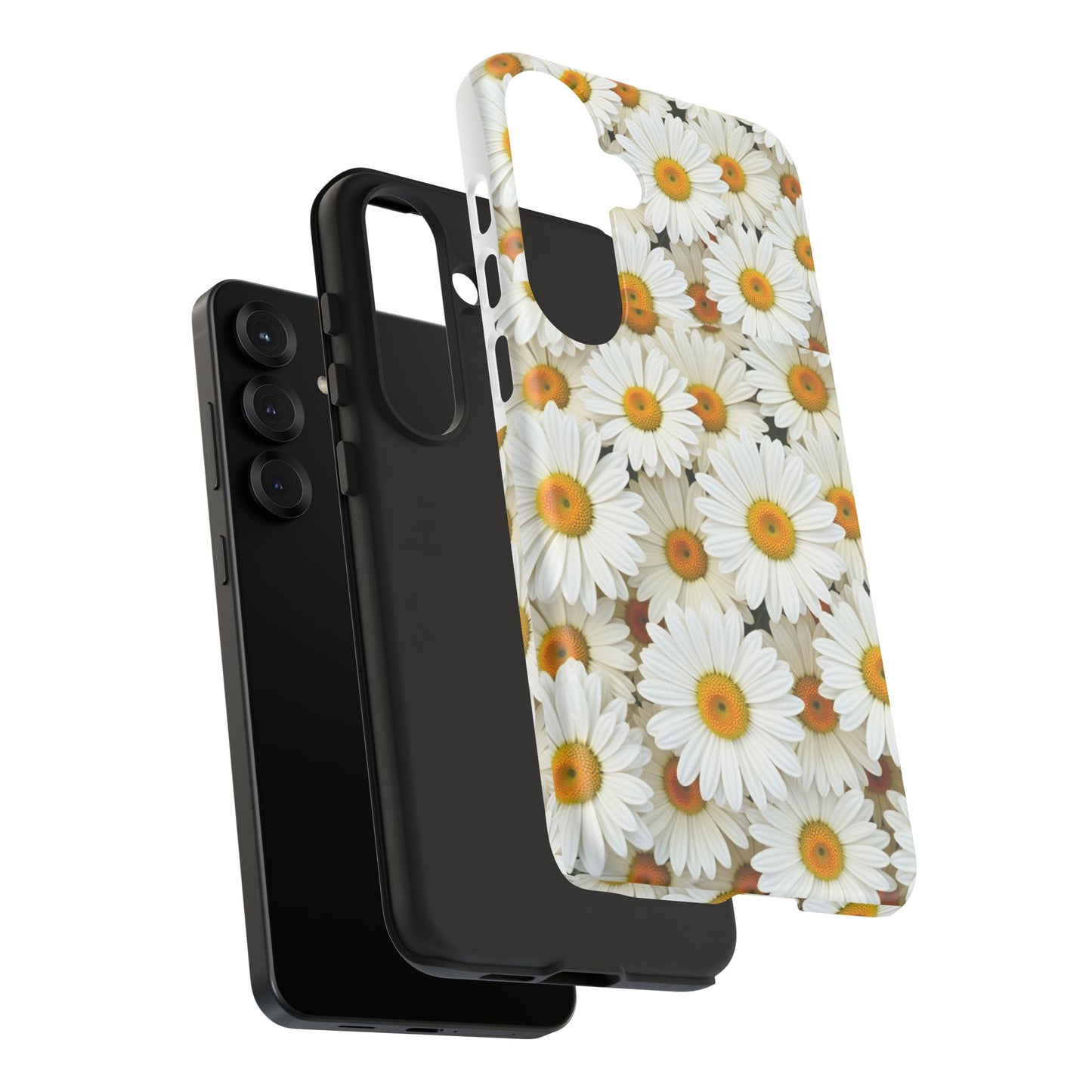 Floral Phone Case, Tough Cases, Daisy Pattern, Nature Lover Gift, Spring Accessory, Stylish Protection
