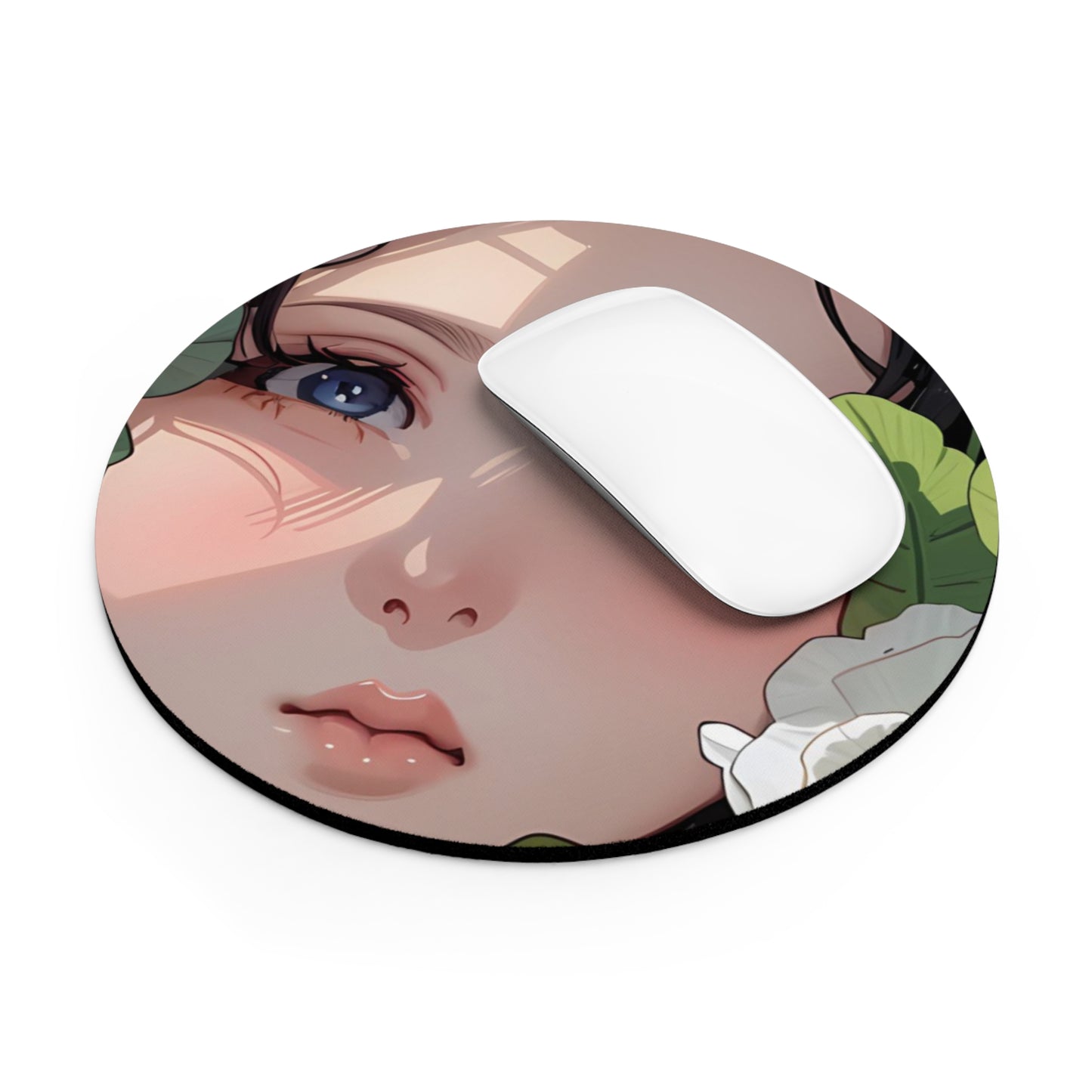 Whimsical Floral Mouse Pad, Cute Desk Accessory, Gifts for Her, Aesthetic Office Decor, Unique Computer Accessories