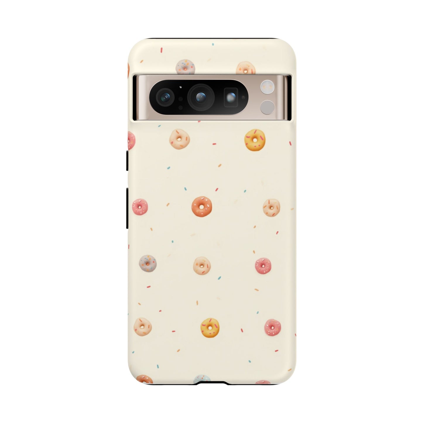 Donut Pattern Phone Case, Cute Phone Cover for Food Lovers, Fun Gift for Birthdays, Sweet Treats, Aesthetic Accessories