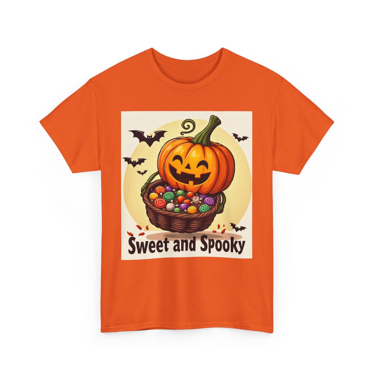 Sweet and Spooky Halloween Tee, Unisex Cotton Shirt for Fall, Pumpkin Lover's Gift, Trick or Treat Top, Halloween Party Wear