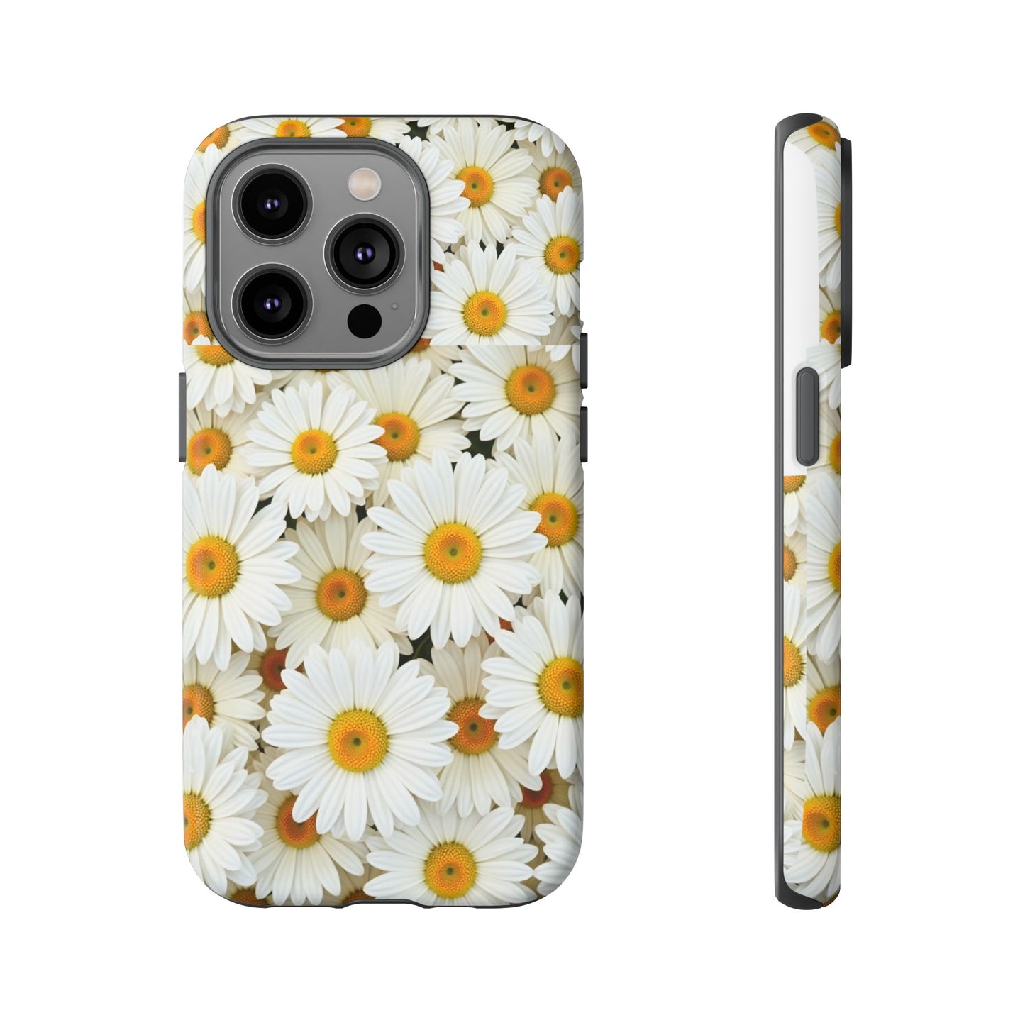 Floral Phone Case, Tough Cases, Daisy Pattern, Nature Lover Gift, Spring Accessory, Stylish Protection