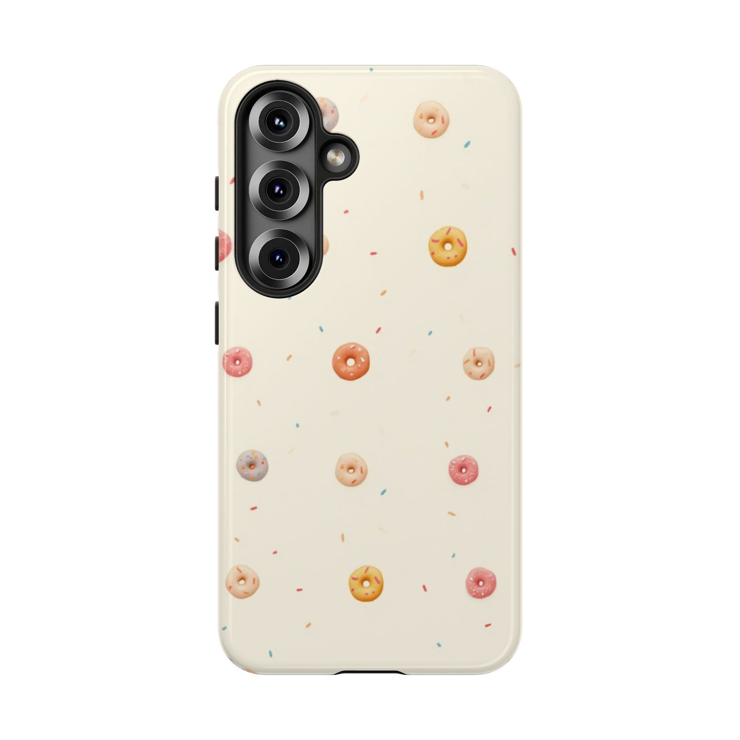 Donut Pattern Phone Case, Cute Phone Cover for Food Lovers, Fun Gift for Birthdays, Sweet Treats, Aesthetic Accessories